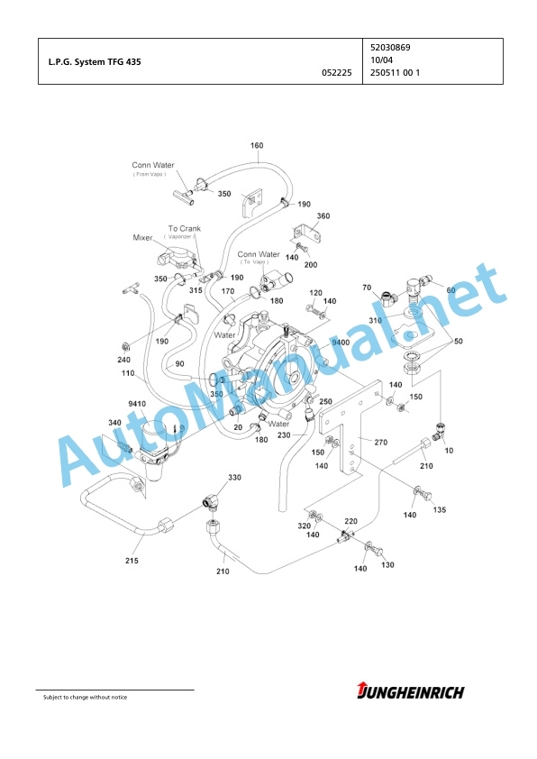 Jungheinrich Forklift TFG 435 GE115-530DZ Spare Parts Manual FN426365 4 Jungheinrich Forklift TFG 435 GE115-530DZ Spare Parts Manual FN426365 - Image 4