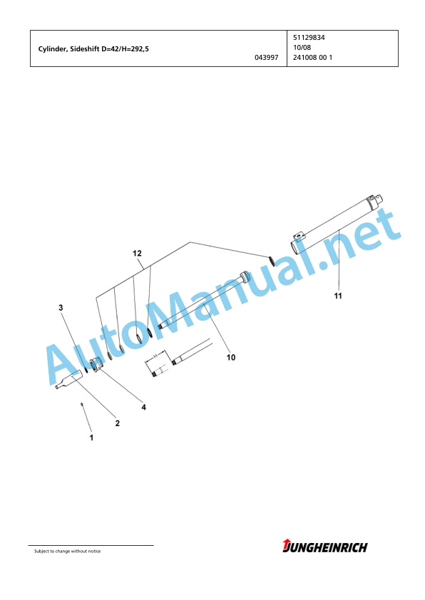 Jungheinrich Forklift TFG 435 GE115-580DZ Spare Parts Manual FN423115 5 Jungheinrich Forklift TFG 435 GE115-580DZ Spare Parts Manual FN423115 - Image 5