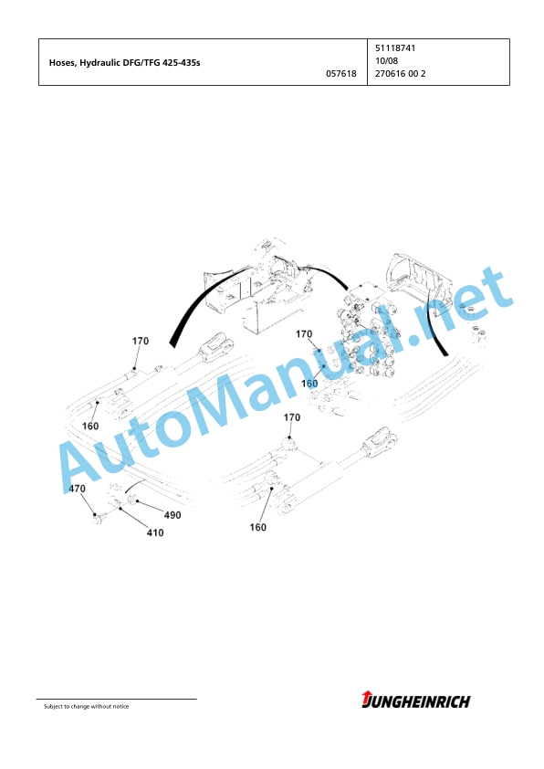 Jungheinrich Forklift TFG 435s G-530DZ Spare Parts Manual FN425994 5 Jungheinrich Forklift TFG 435s G-530DZ Spare Parts Manual FN425994 - Image 5