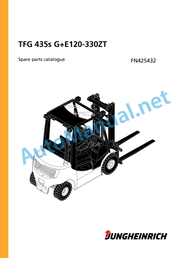 Jungheinrich Forklift TFG 435s G+E120-330ZT Spare Parts Manual FN425432