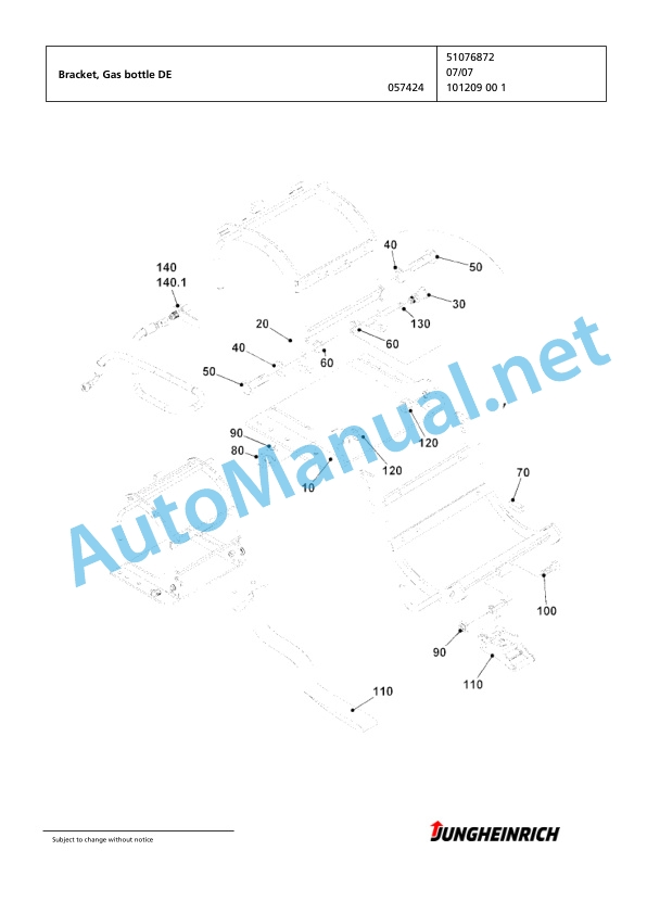Jungheinrich Forklift TFG 435s GE-450DZ Spare Parts Manual FN427222 3 Jungheinrich Forklift TFG 435s GE-450DZ Spare Parts Manual FN427222 - Image 3