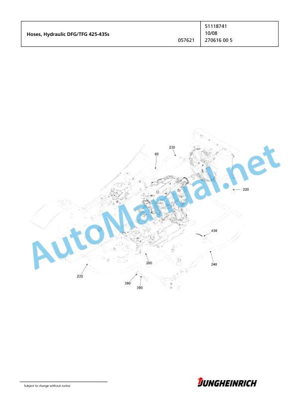 Jungheinrich Forklift TFG 435s GE-760DZ Spare Parts Manual FN427218 5 Jungheinrich Forklift TFG 435s GE-760DZ Spare Parts Manual FN427218 - Image 5