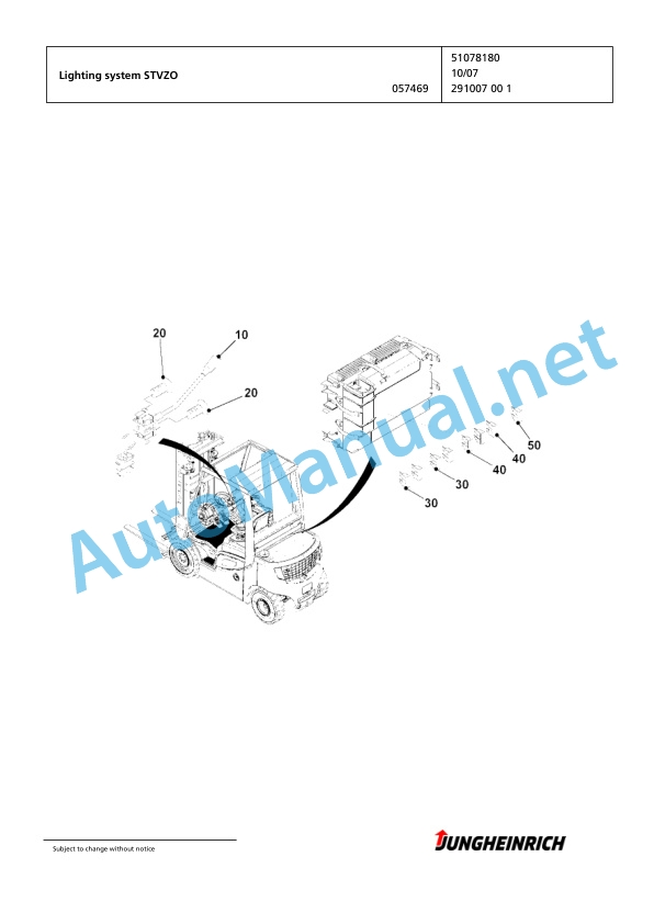 Jungheinrich Forklift TFG 435s GE100-430ZT Spare Parts Manual FN426820 5 Jungheinrich Forklift TFG 435s GE100-430ZT Spare Parts Manual FN426820 - Image 5