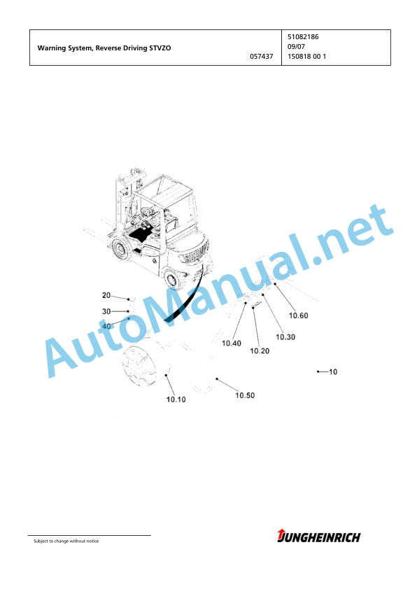 Jungheinrich Forklift TFG 435s GE100-430ZT Spare Parts Manual FN426871 5 Jungheinrich Forklift TFG 435s GE100-430ZT Spare Parts Manual FN426871 - Image 5