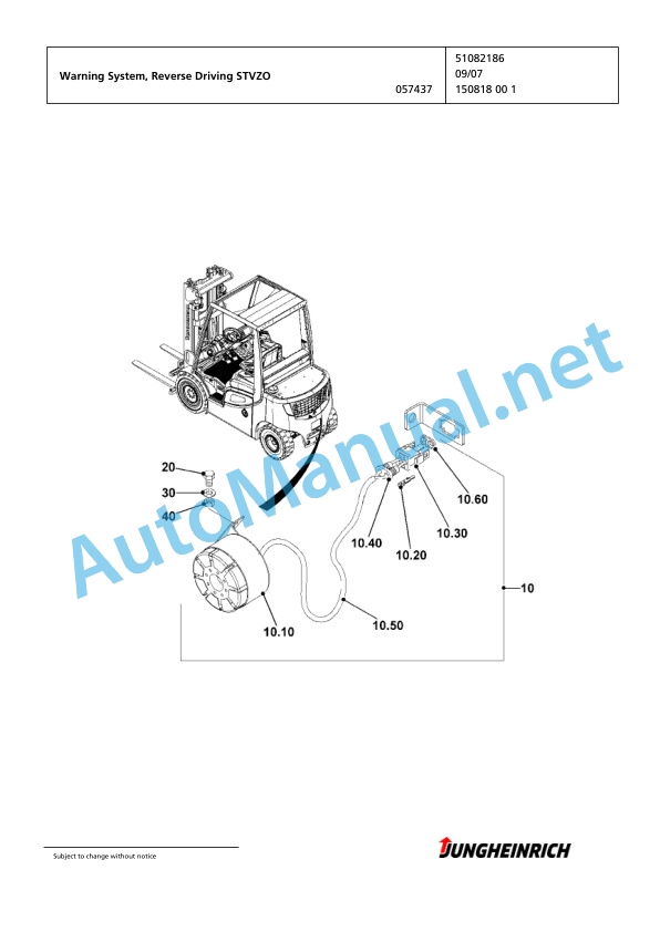 Jungheinrich Forklift TFG 435s GE100-430ZT Spare Parts Manual FN426876 5 Jungheinrich Forklift TFG 435s GE100-430ZT Spare Parts Manual FN426876 - Image 5