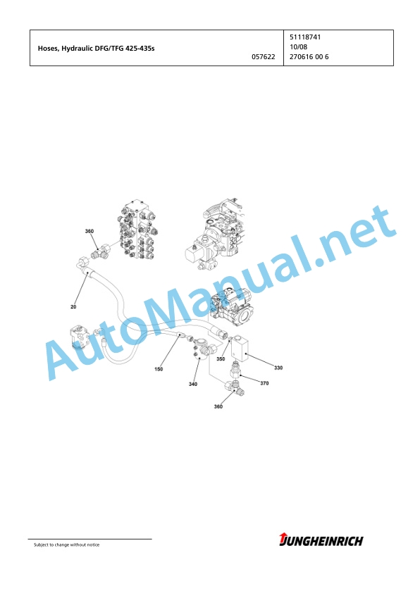 Jungheinrich Forklift TFG 435s GE120-450DZ Spare Parts Manual FN423216 5 Jungheinrich Forklift TFG 435s GE120-450DZ Spare Parts Manual FN423216 - Image 5