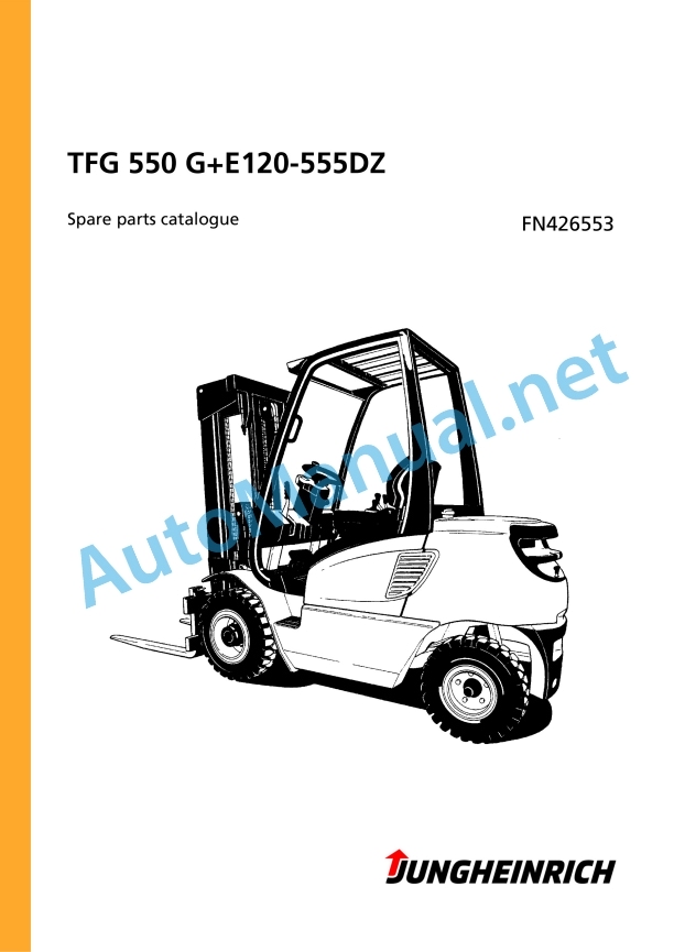 Jungheinrich Forklift TFG 550 G+E120-555DZ Spare Parts Manual FN426553