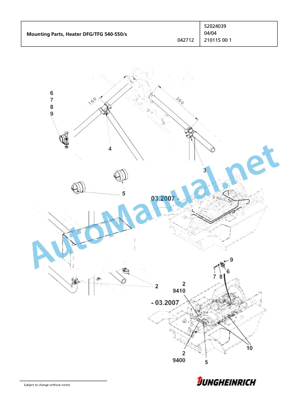 Jungheinrich Forklift TFG 550 G+E120-555DZ Spare Parts Manual FN426553 4 Jungheinrich Forklift TFG 550 G+E120-555DZ Spare Parts Manual FN426553 - Image 4