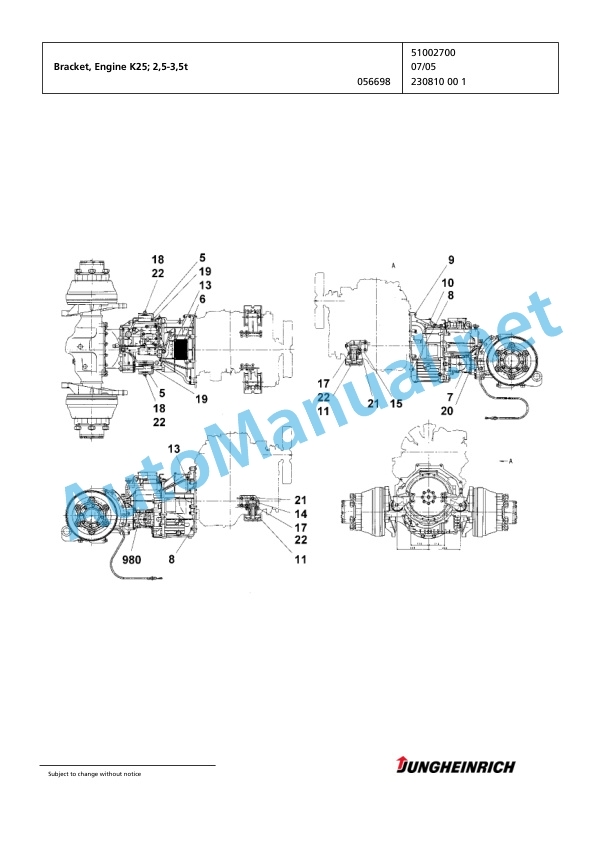 Jungheinrich TFG 320 GE115-450DZ Spare Parts Manual FN418471 4 Jungheinrich TFG 320 GE115-450DZ Spare Parts Manual FN418471 - Image 4
