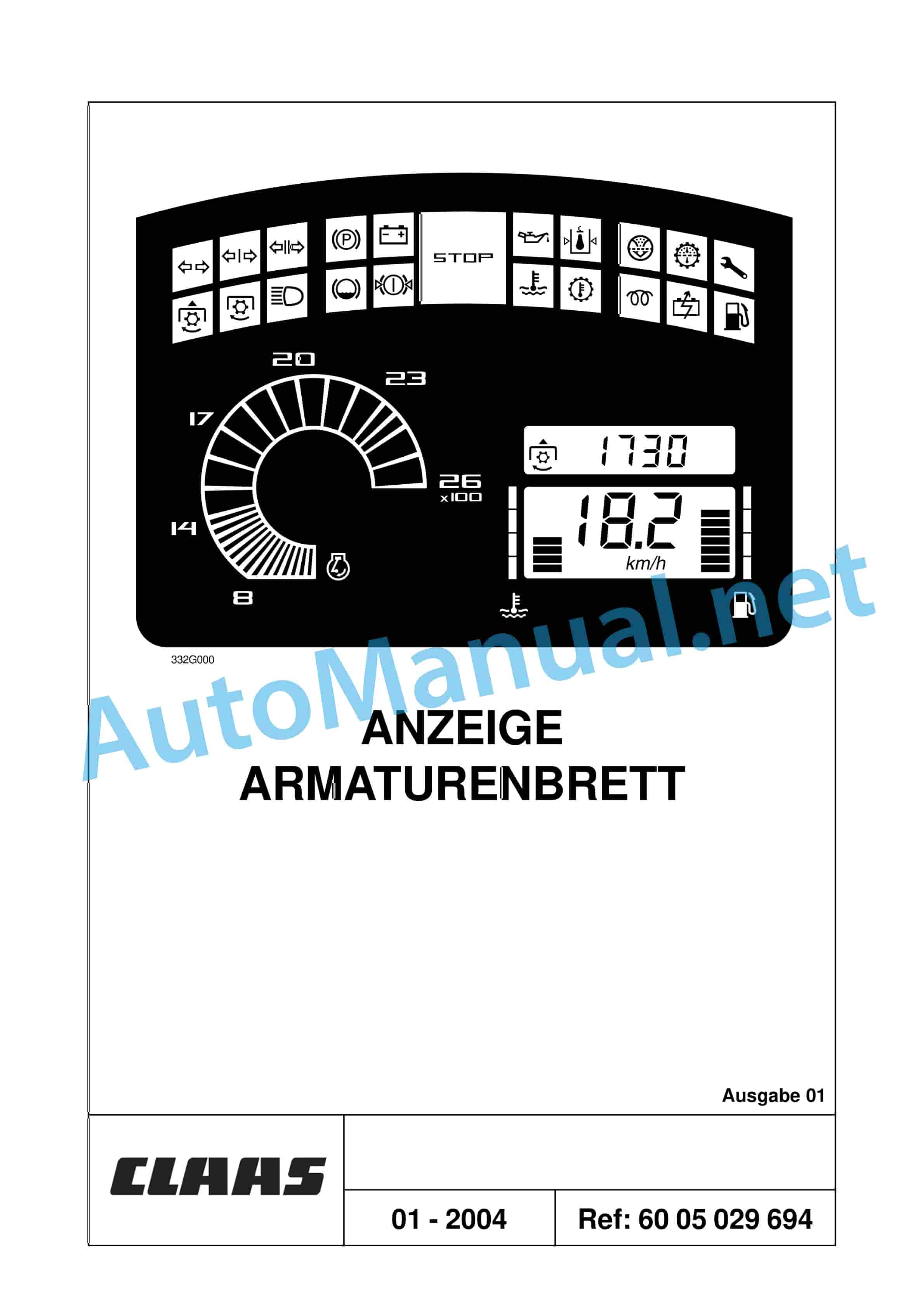 Claas ARES 696-616 RZ, RC, RX (A04) Tractor Repair Manual DE 27 Claas ARES 696-616 RZ, RC, RX (A04) Tractor Repair Manual DE - Image 27