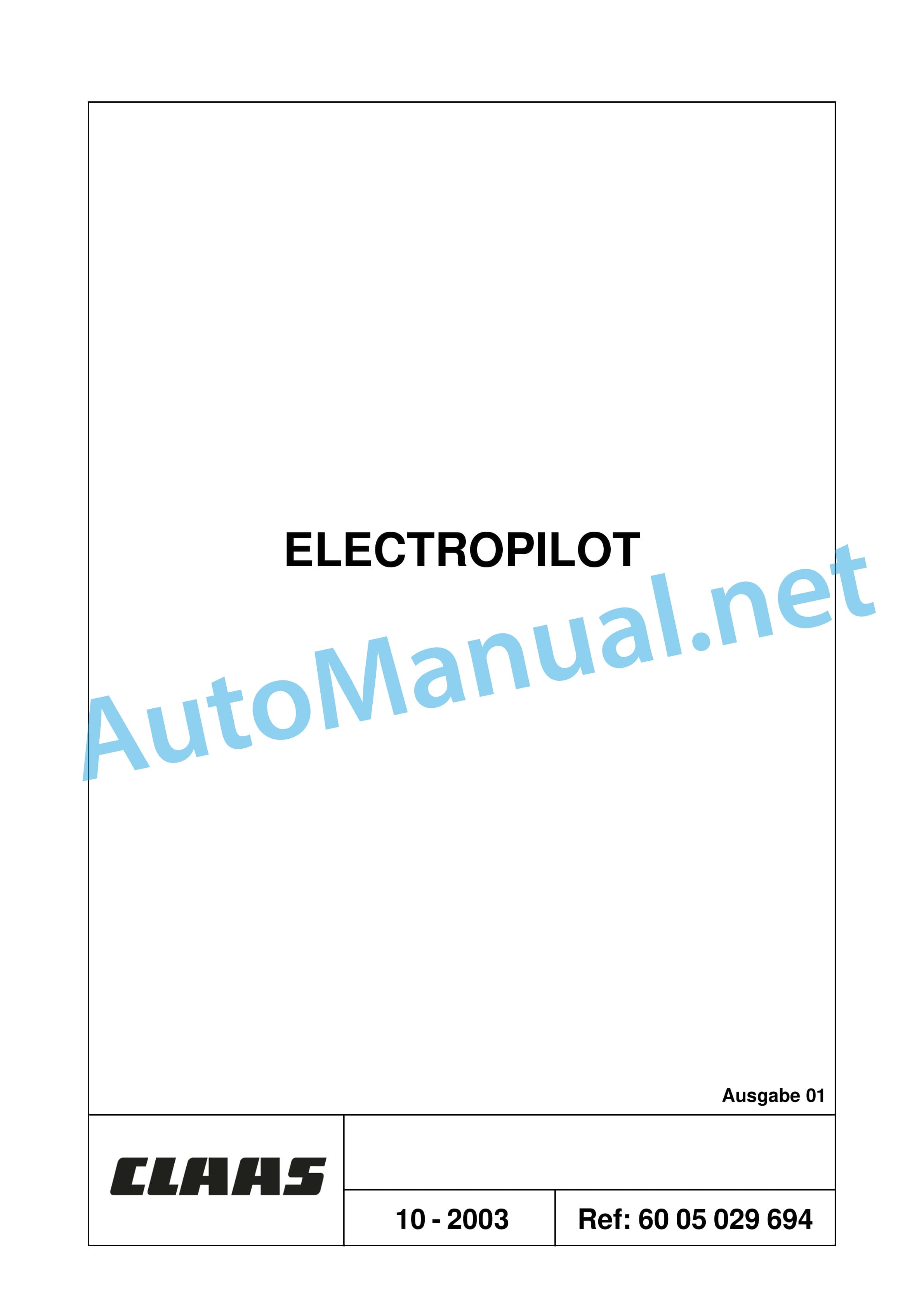 Claas ARES 696-616 RZ, RC, RX (A04) Tractor Repair Manual DE 31 Claas ARES 696-616 RZ, RC, RX (A04) Tractor Repair Manual DE - Image 31