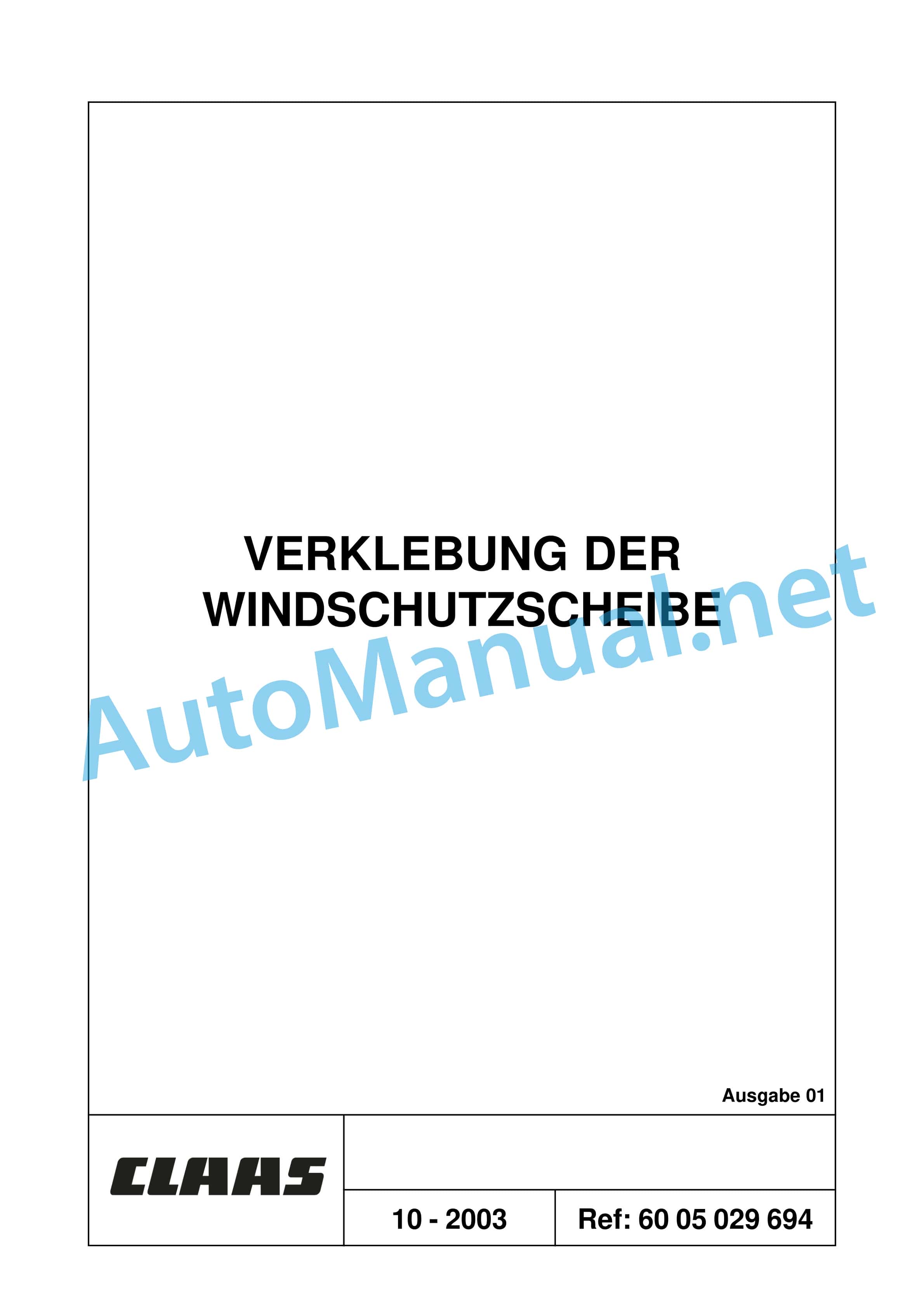 Claas ARES 696-616 RZ, RC, RX (A04) Tractor Repair Manual DE 37 Claas ARES 696-616 RZ, RC, RX (A04) Tractor Repair Manual DE - Image 37