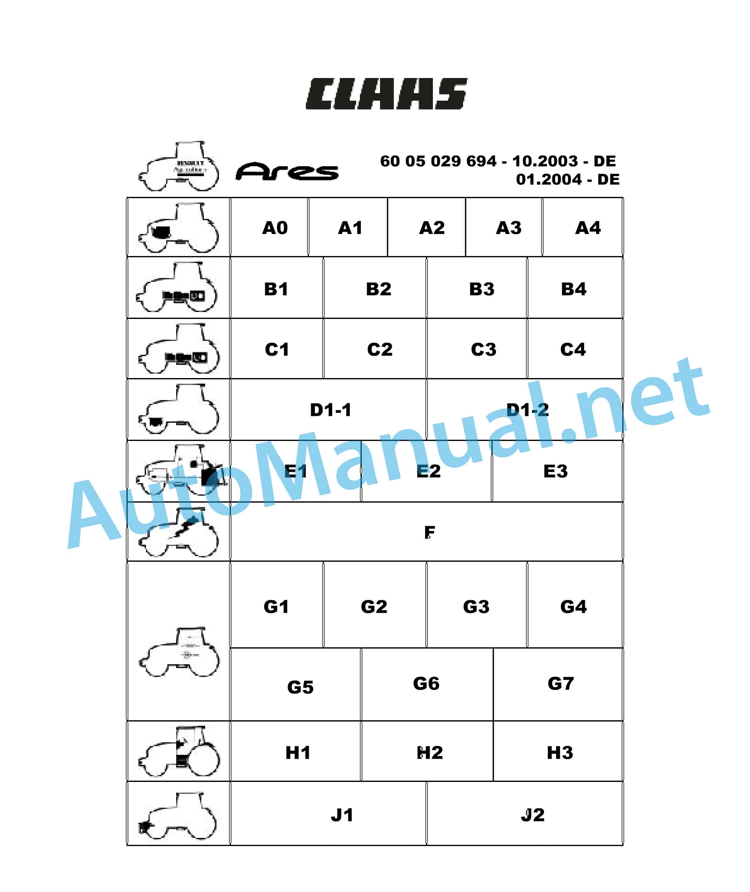 Claas ARES 696-616 RZ, RC, RX (A04) Tractor Repair Manual DE 42 Claas ARES 696-616 RZ, RC, RX (A04) Tractor Repair Manual DE - Image 42