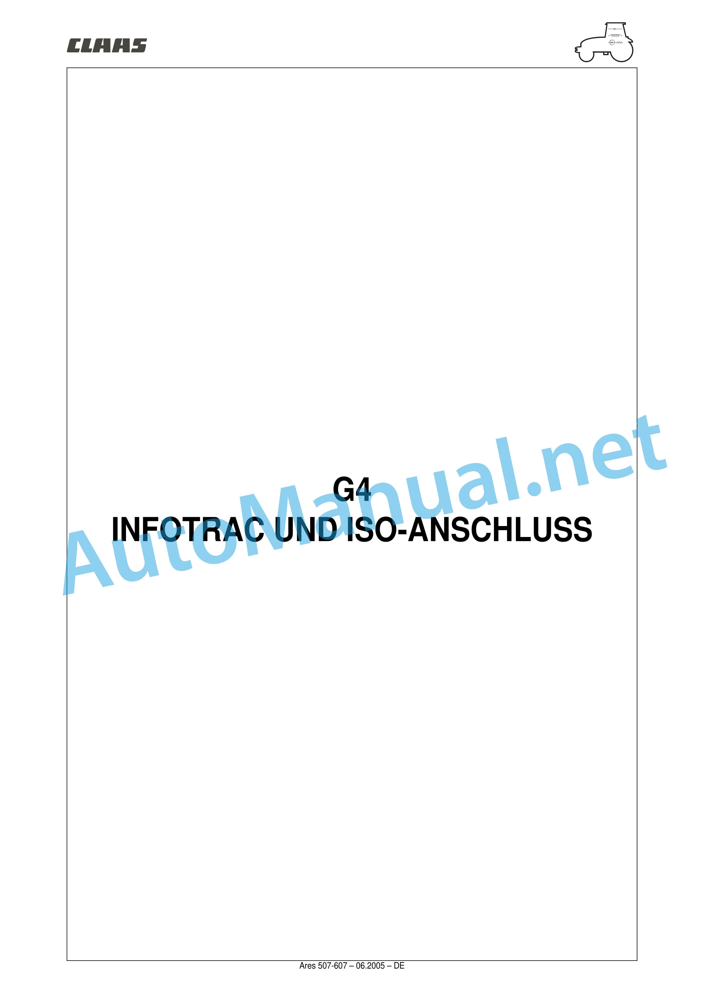 Claas ARES 697-617 ATZ (A03) Tractor Repair Manual DE 37 Claas ARES 697-617 ATZ (A03) Tractor Repair Manual DE - Image 37