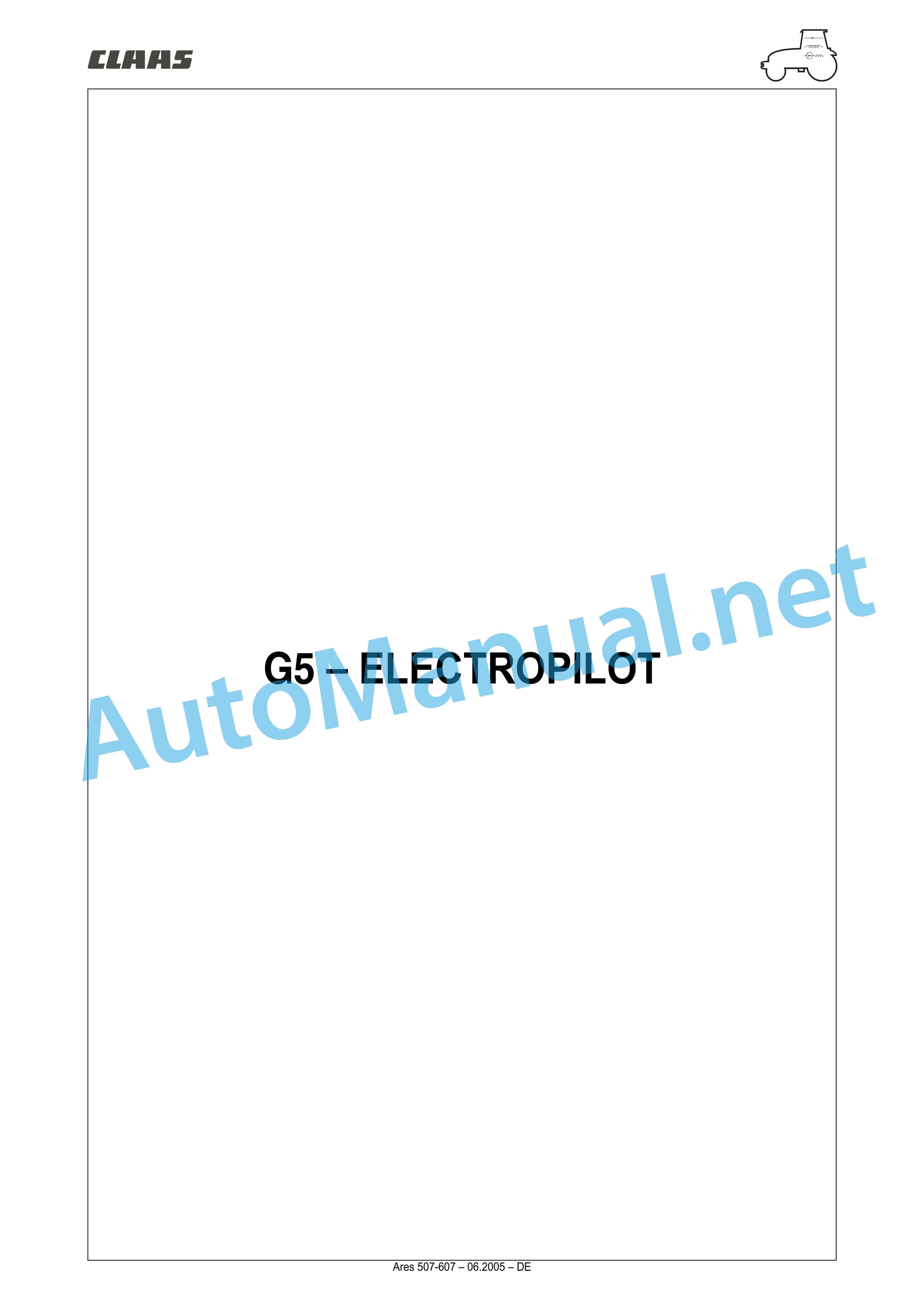 Claas ARES 697-617 ATZ (A03) Tractor Repair Manual DE 38 Claas ARES 697-617 ATZ (A03) Tractor Repair Manual DE - Image 38