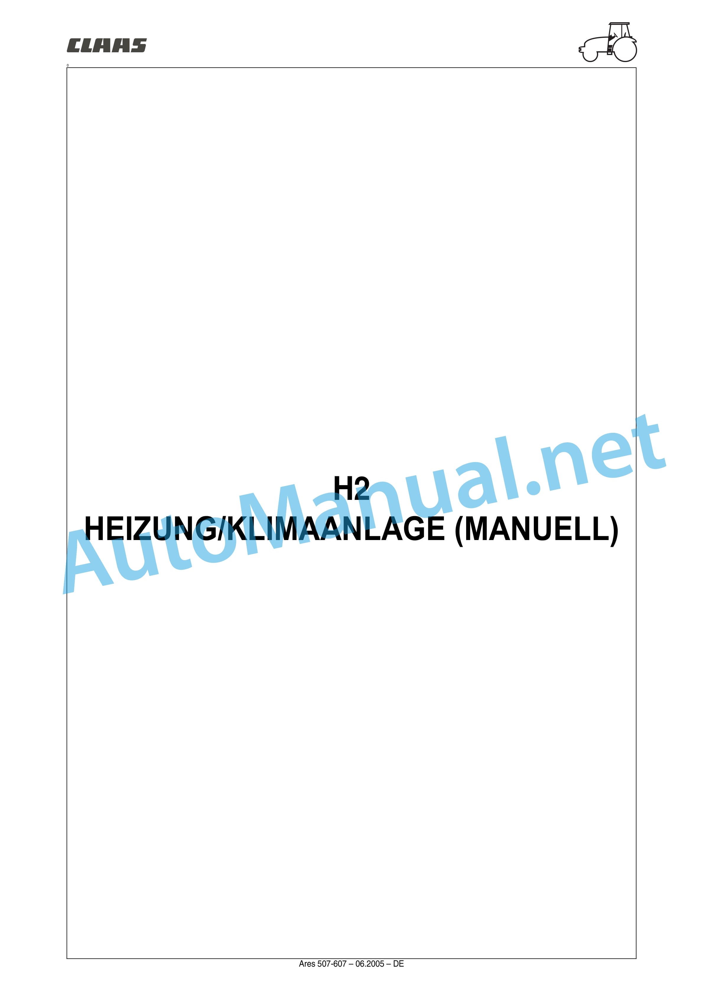 Claas ARES 697-617 ATZ (A03) Tractor Repair Manual DE 42 Claas ARES 697-617 ATZ (A03) Tractor Repair Manual DE - Image 42