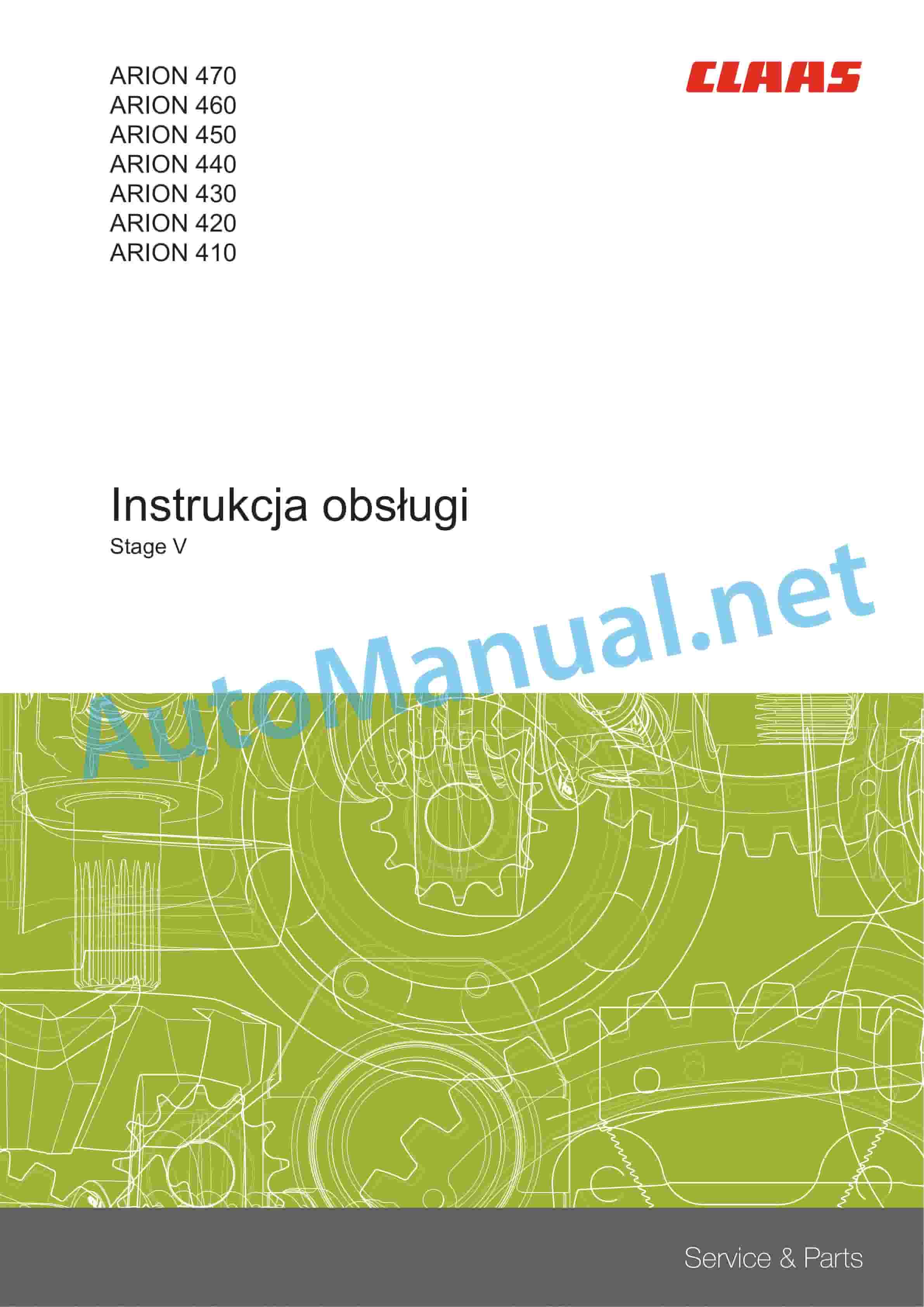 Claas ARION 420-410 Stage V (A72) Tractors Operator Manual PL 3 Claas ARION 420-410 Stage V (A72) Tractors Operator Manual PL - Image 3