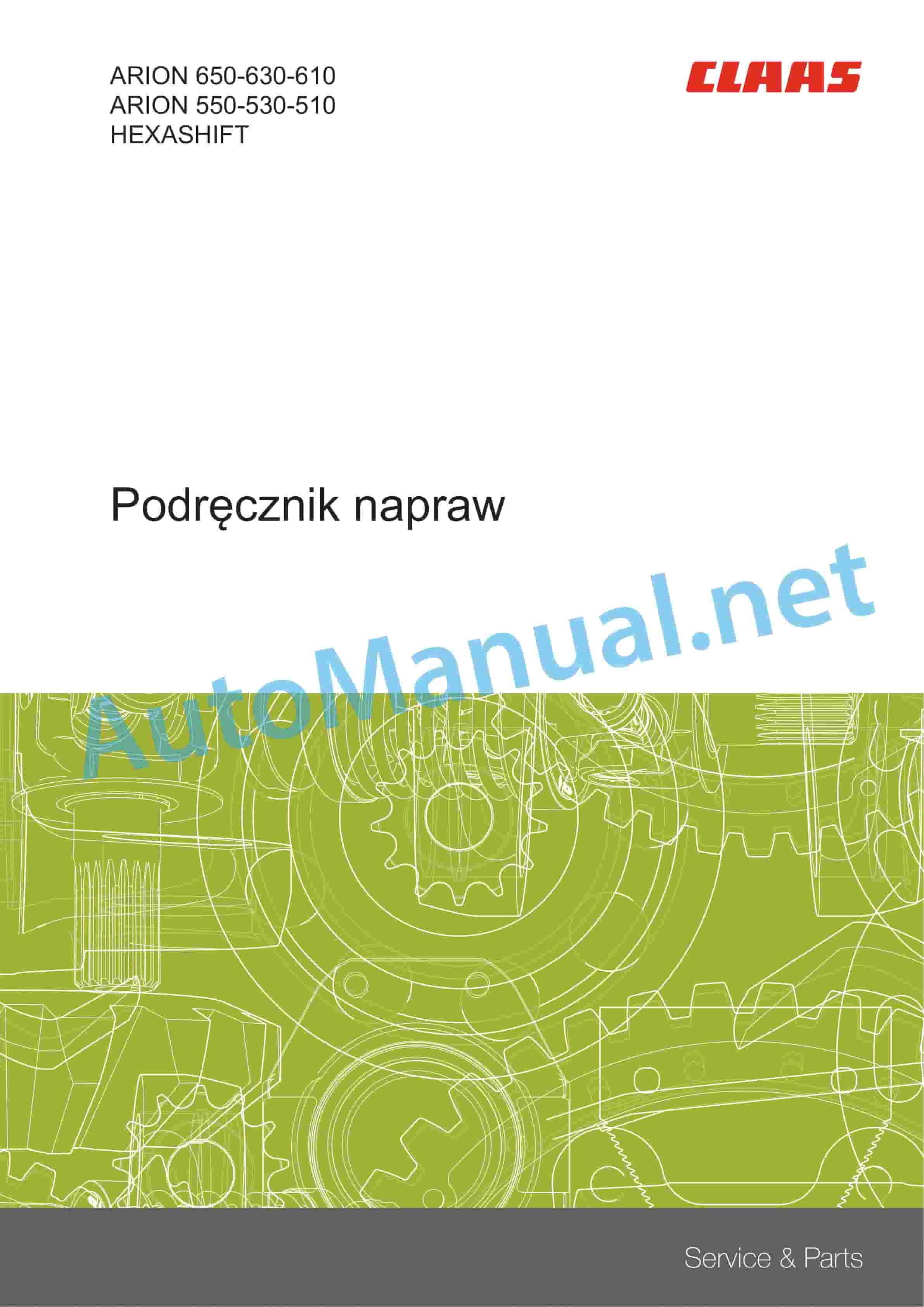 Claas ARION 550-510 Stage V (A94) Tractors Repair Manual PL
