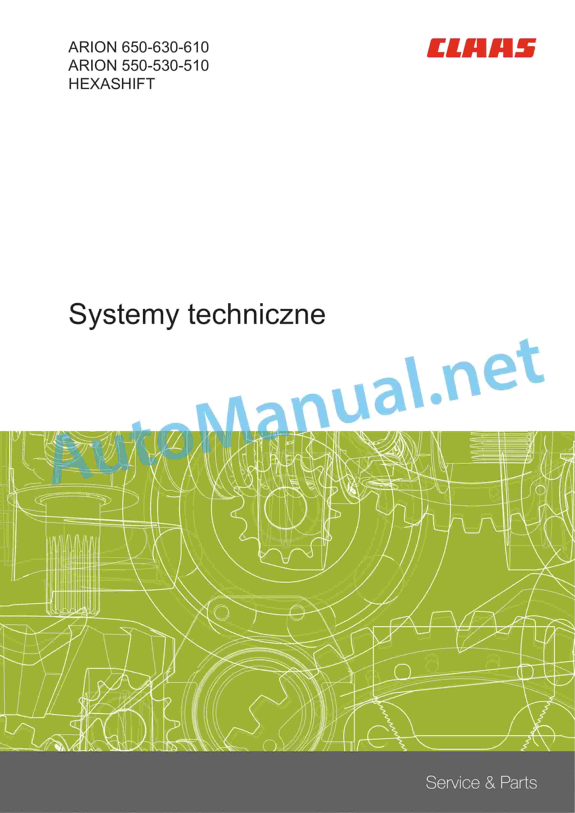 Claas ARION 550-510 Stage V (A94) Tractors Technical System PL