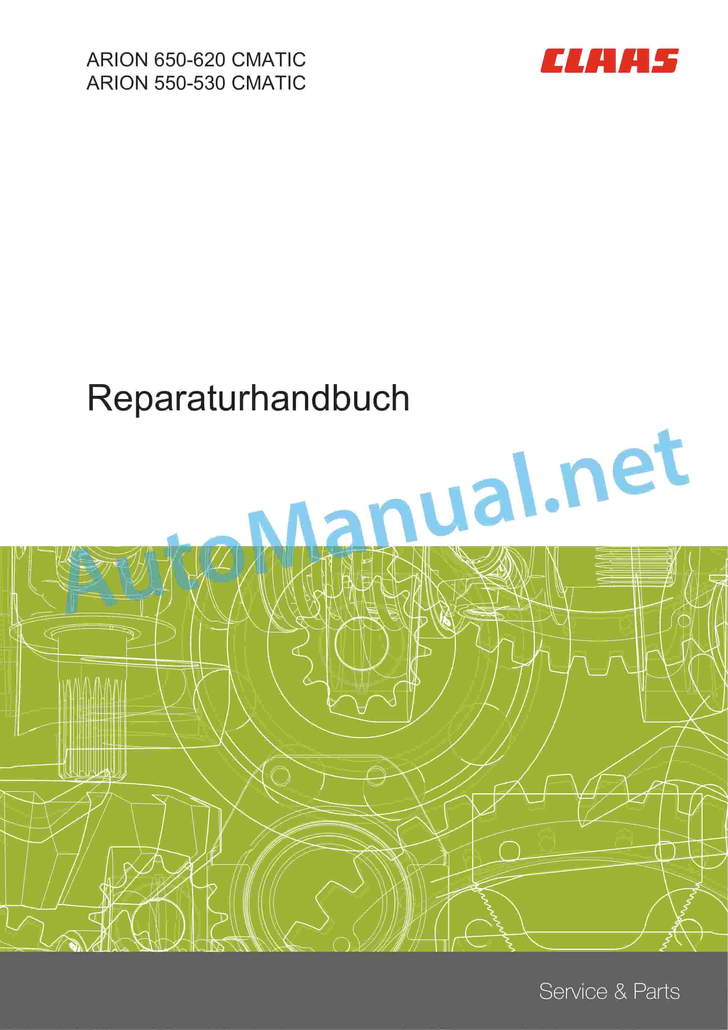Claas ARION 550-530 CMATIC (A35) Tractor Repair Manual DE