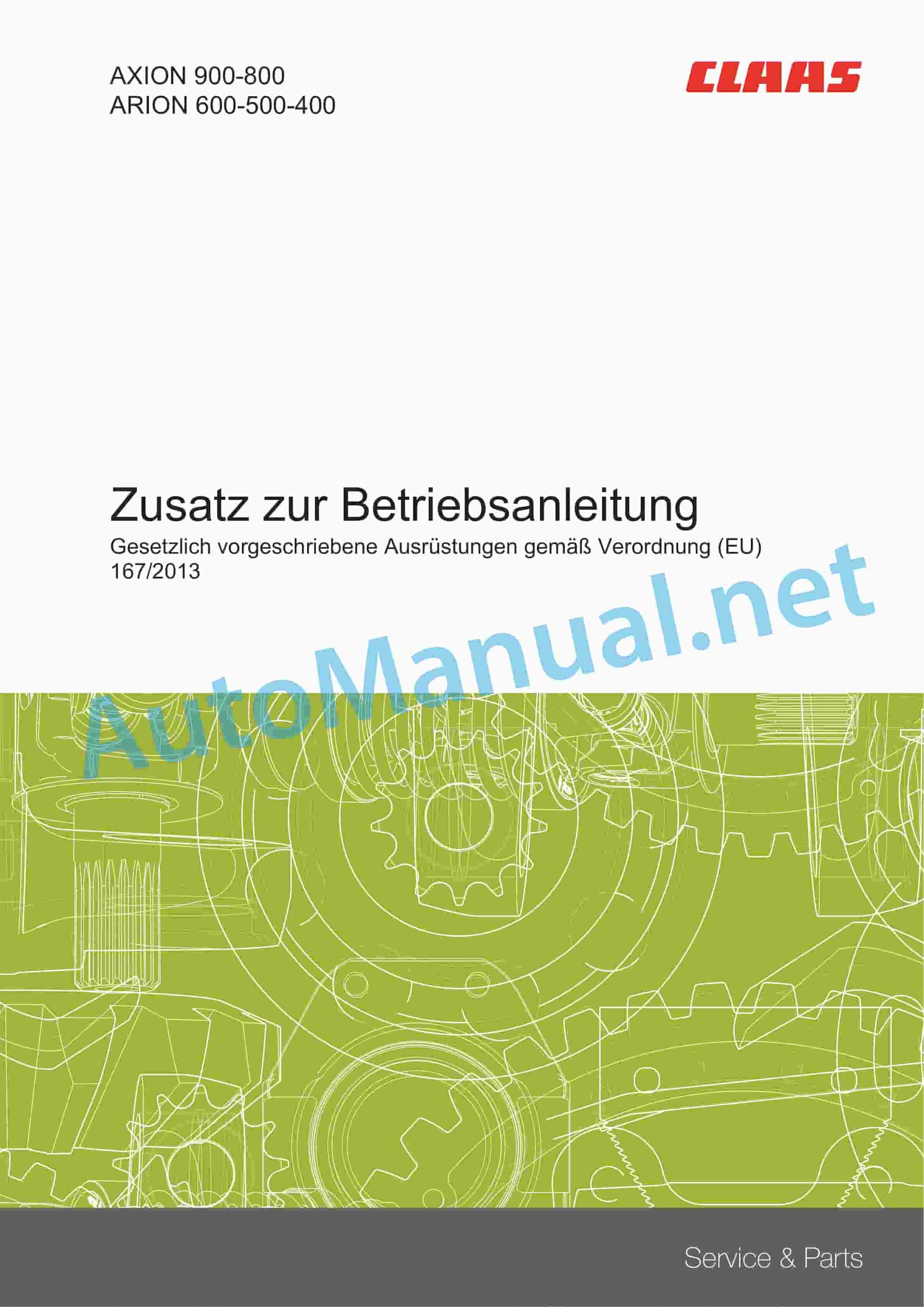 Claas ARION 650-610 HEXA Stage V (A96) Tractor Operator Manual DE 3 Claas ARION 650-610 HEXA Stage V (A96) Tractor Operator Manual DE - Image 3