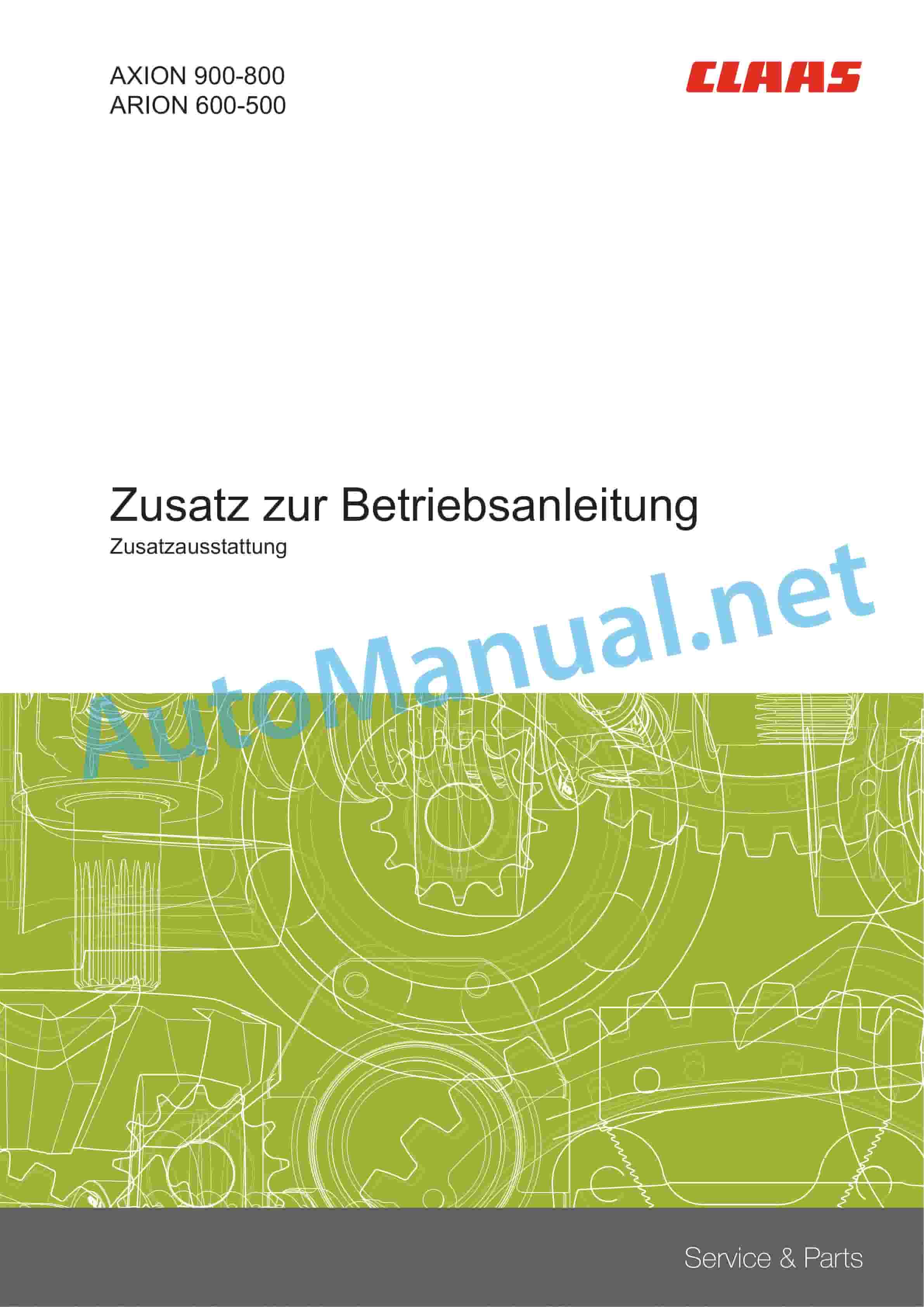 Claas ARION 650-610 HEXA Stage V (A96) Tractor Operator Manual DE 4 Claas ARION 650-610 HEXA Stage V (A96) Tractor Operator Manual DE - Image 4