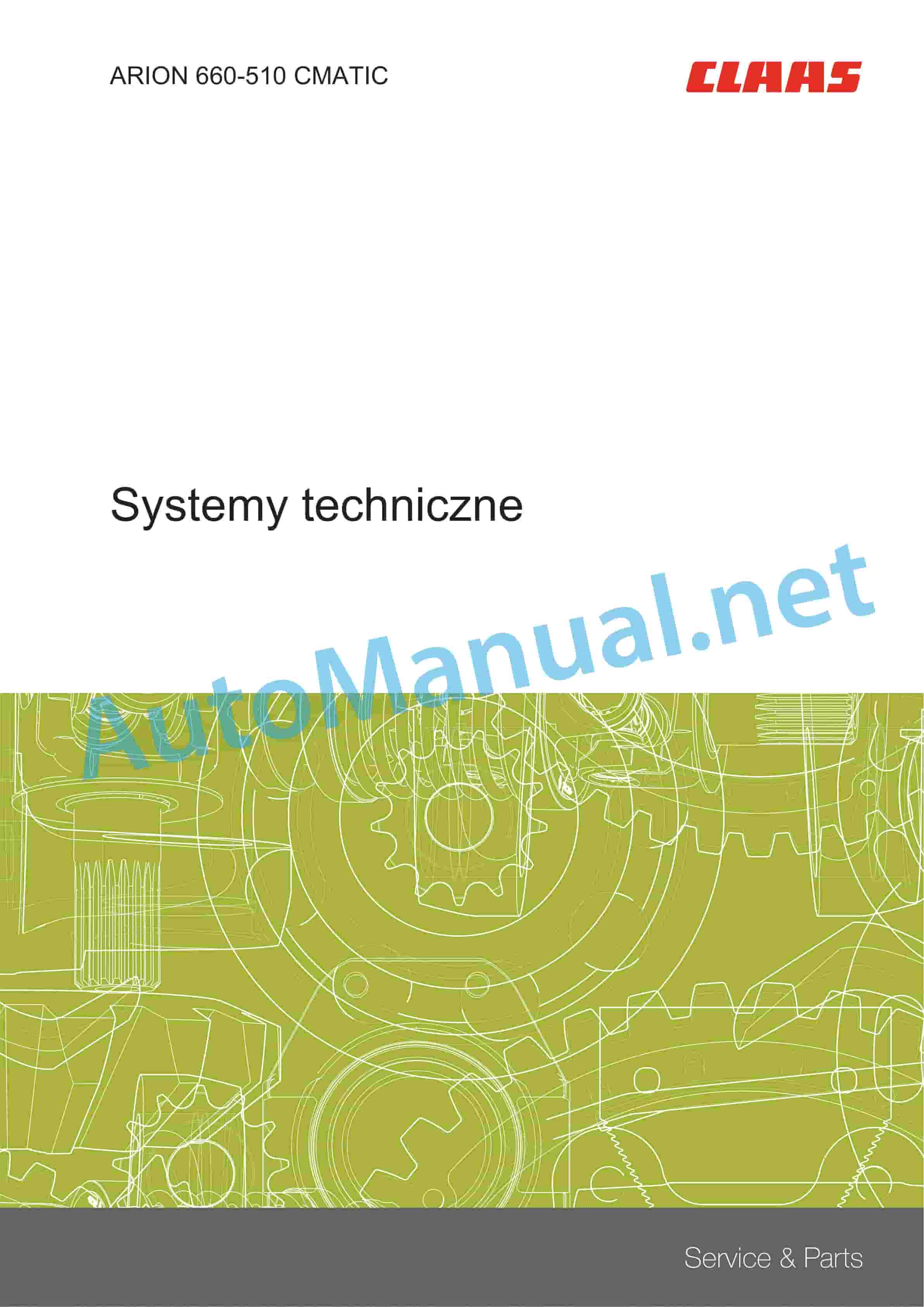 Alternative view of Claas ARION 660-610 St4 CMATIC (A77) Tractors Technical System PL