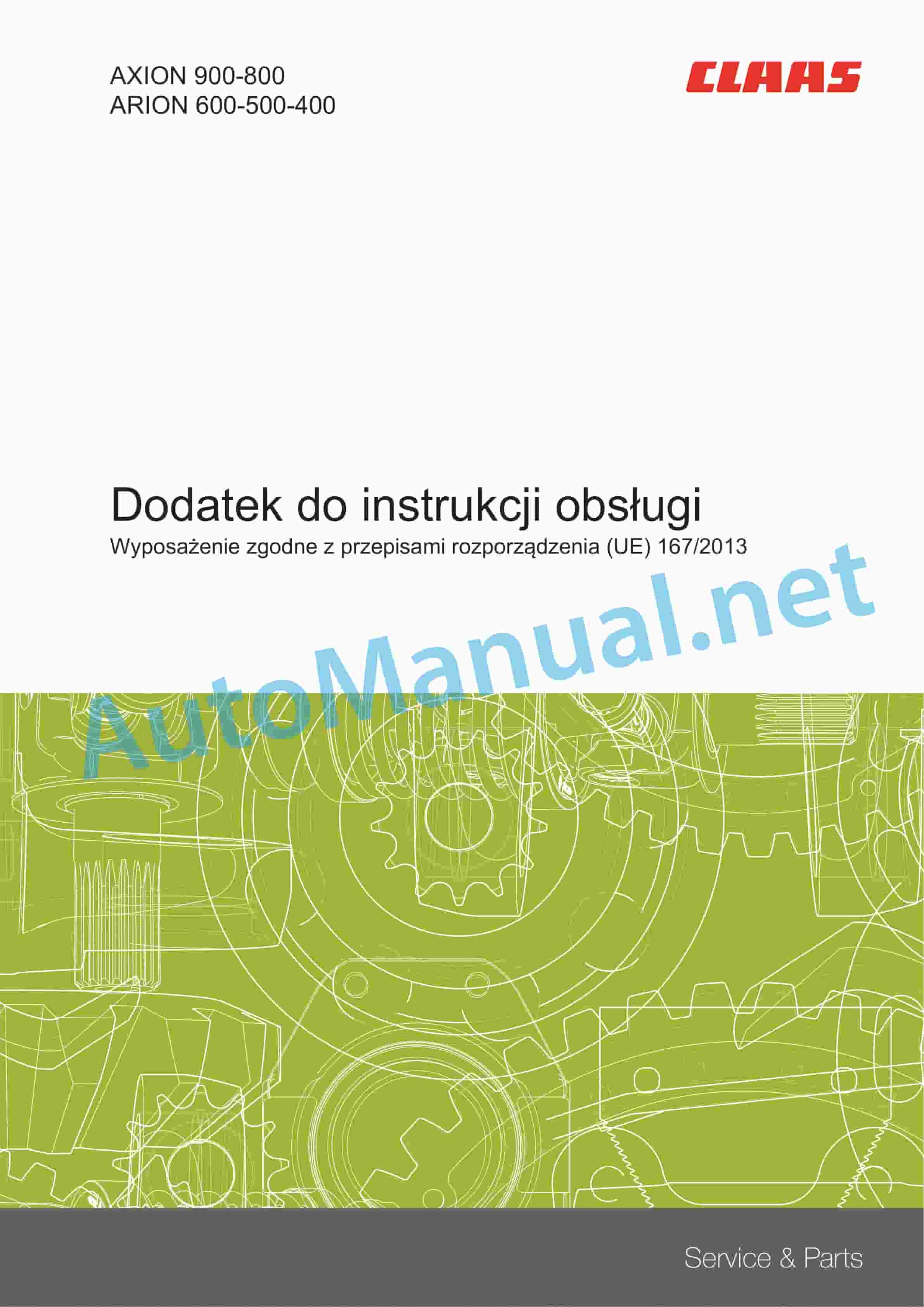 Claas AXION 880-810 CMATIC Stage V (A51) Tractors Operator Manual PL 4 Claas AXION 880-810 CMATIC Stage V (A51) Tractors Operator Manual PL - Image 4
