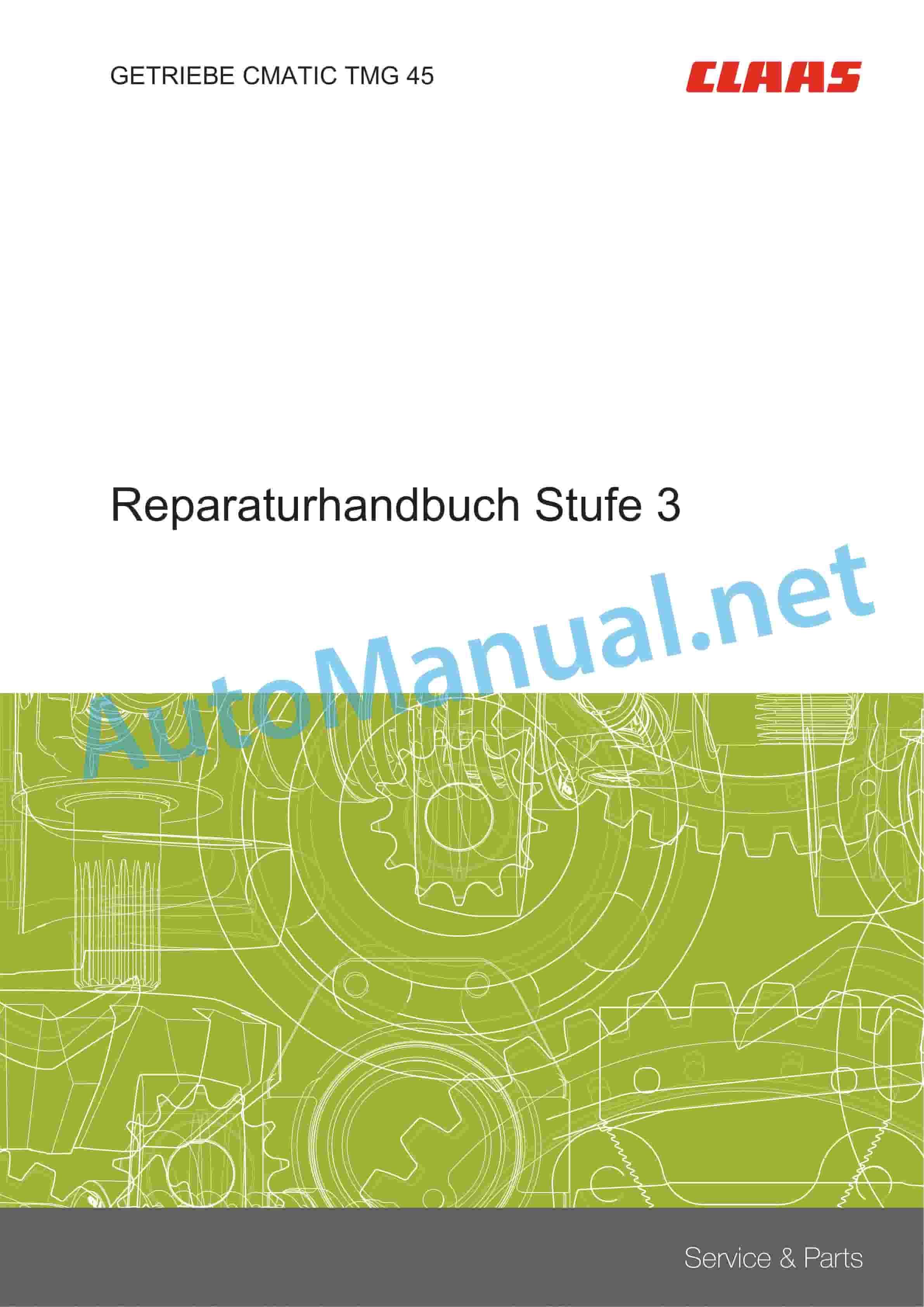 Claas AXION 960-920 (A44) Tractor Repair Manual DE