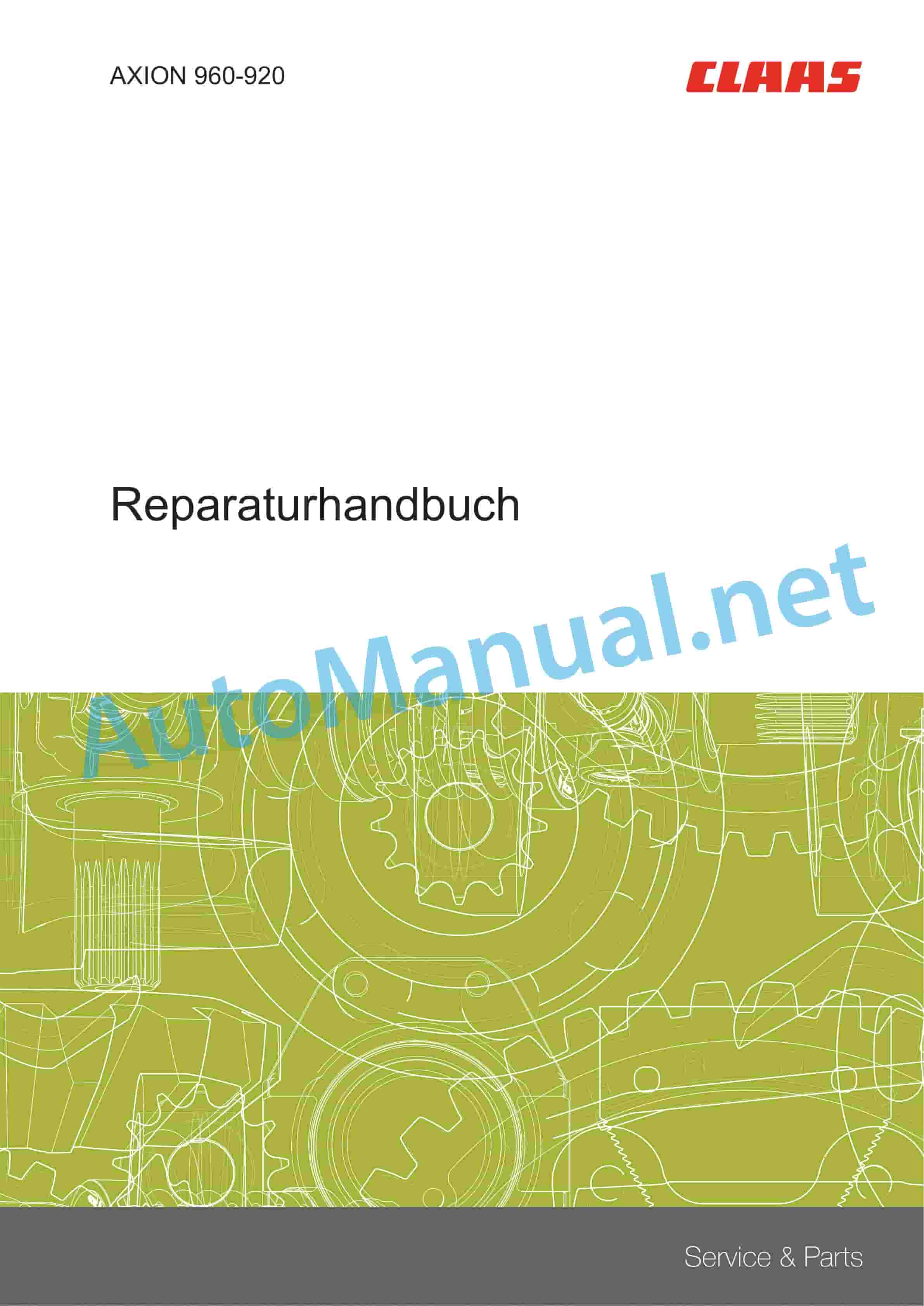 Claas AXION 960-920 (A44) Tractor Repair Manual DE 2 Claas AXION 960-920 (A44) Tractor Repair Manual DE - Image 2