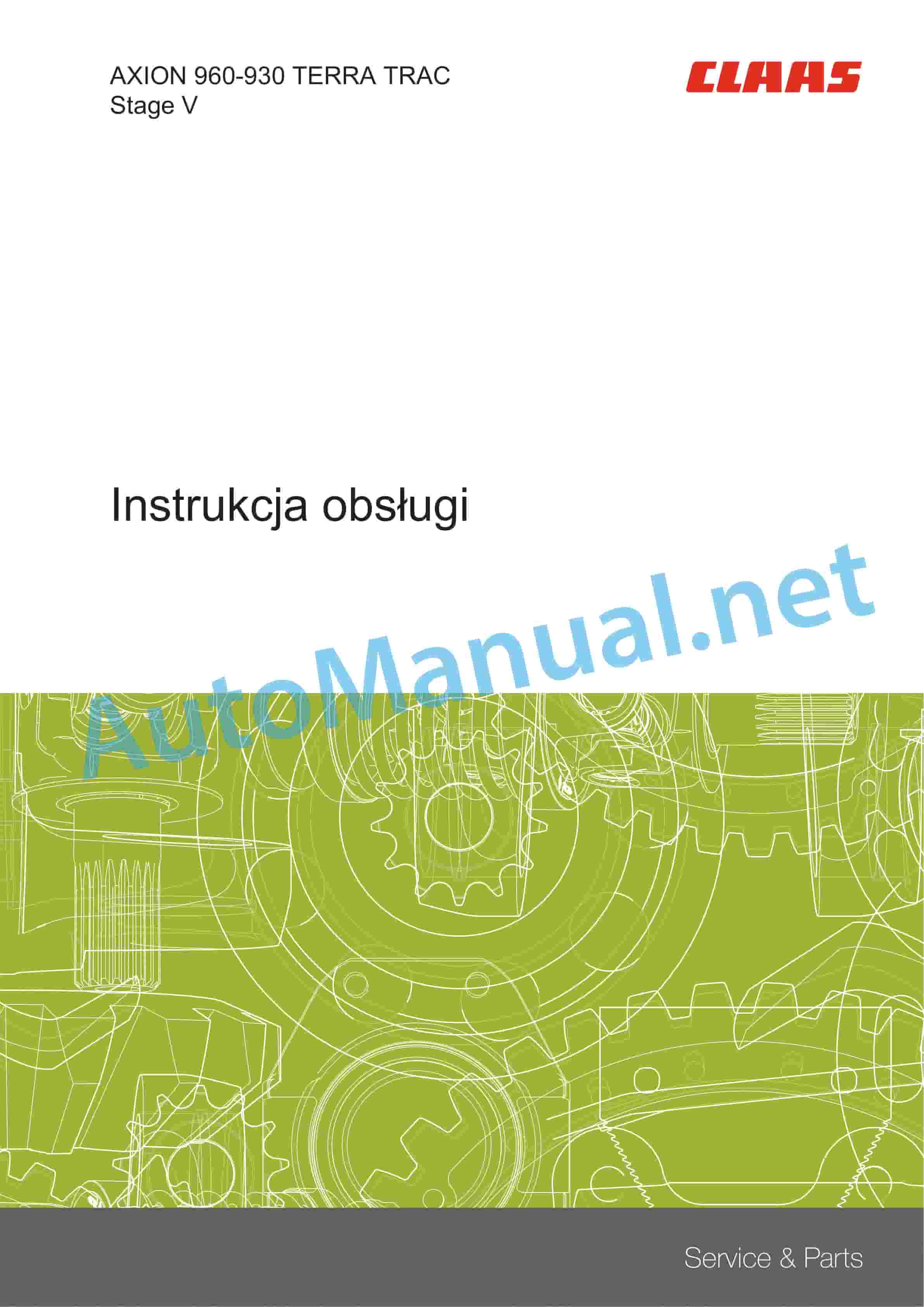 Claas AXION 960-930 TERRATRAC (A42) Tractors Operator Manual PL 7 Claas AXION 960-930 TERRATRAC (A42) Tractors Operator Manual PL - Image 7
