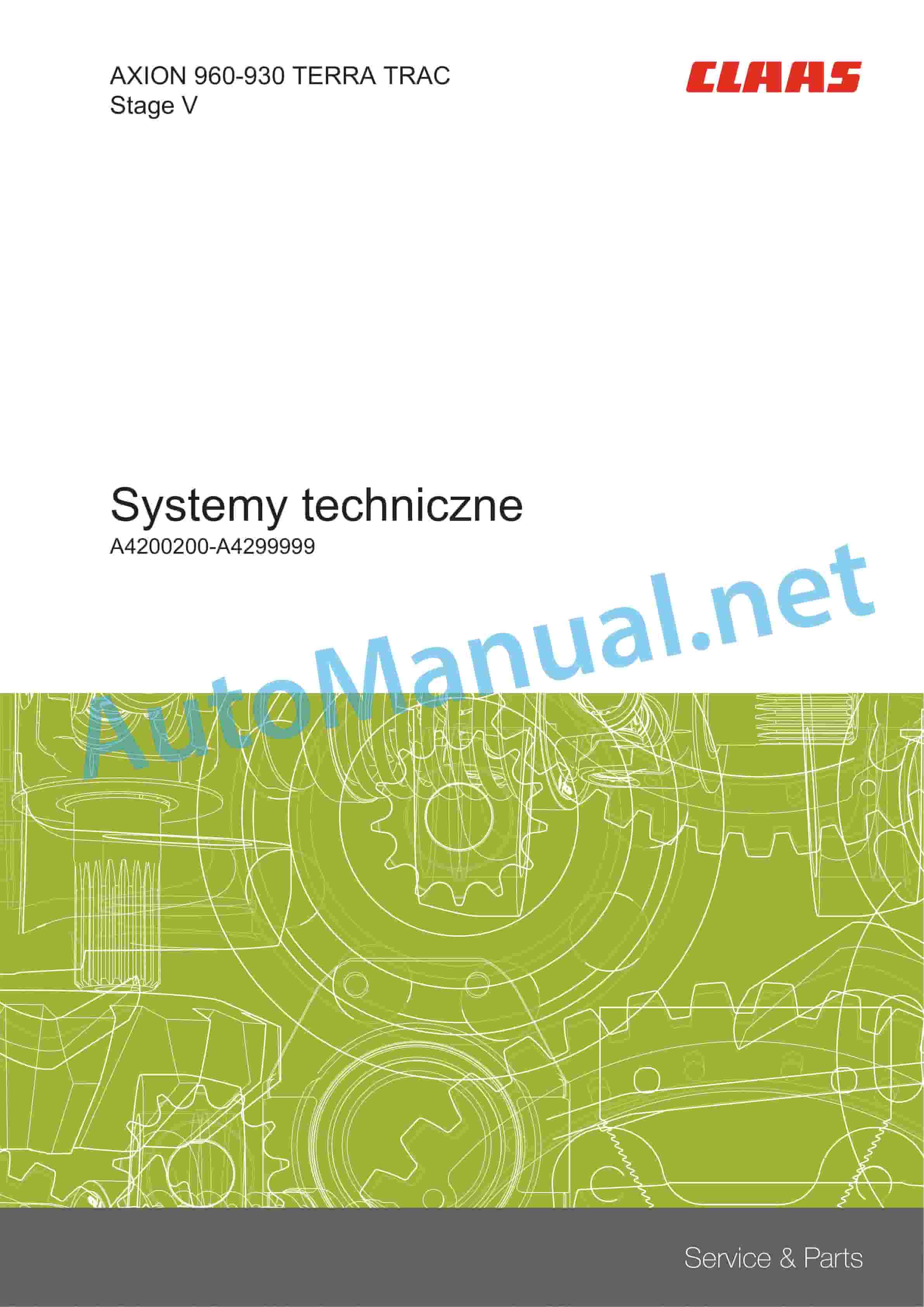 Claas AXION 960-930 TERRATRAC (A42) Tractors Technical System PL 4 Claas AXION 960-930 TERRATRAC (A42) Tractors Technical System PL - Image 4