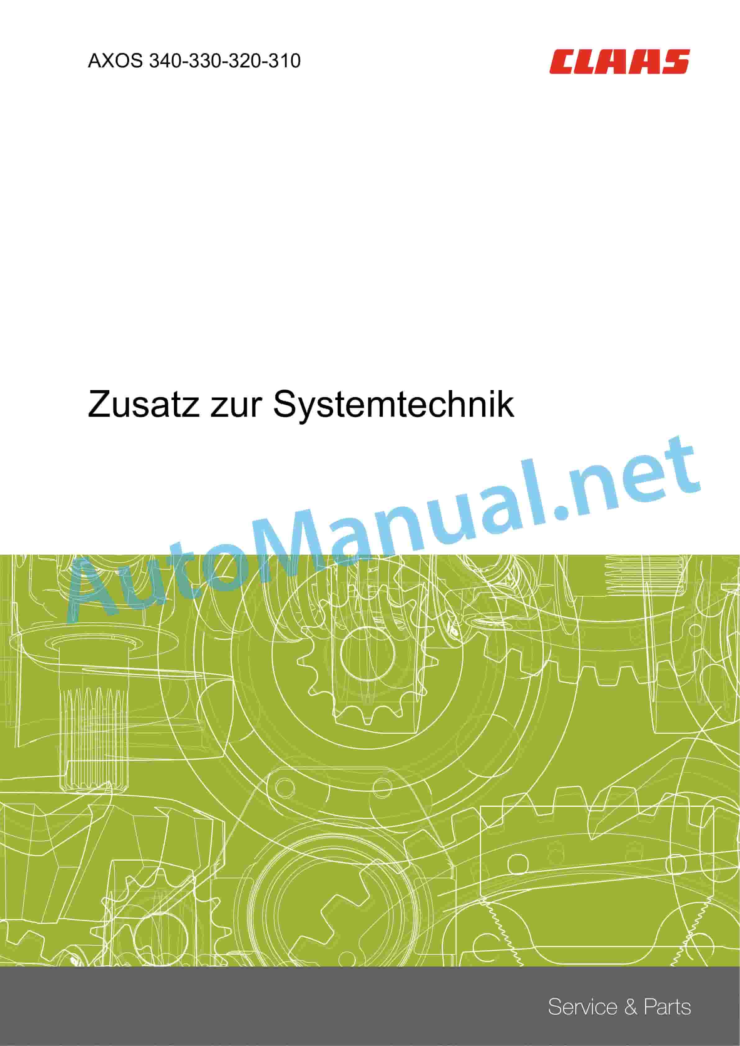 Claas AXOS 340-310 (A22) Tractor Technical System DE 2 Claas AXOS 340-310 (A22) Tractor Technical System DE - Image 2