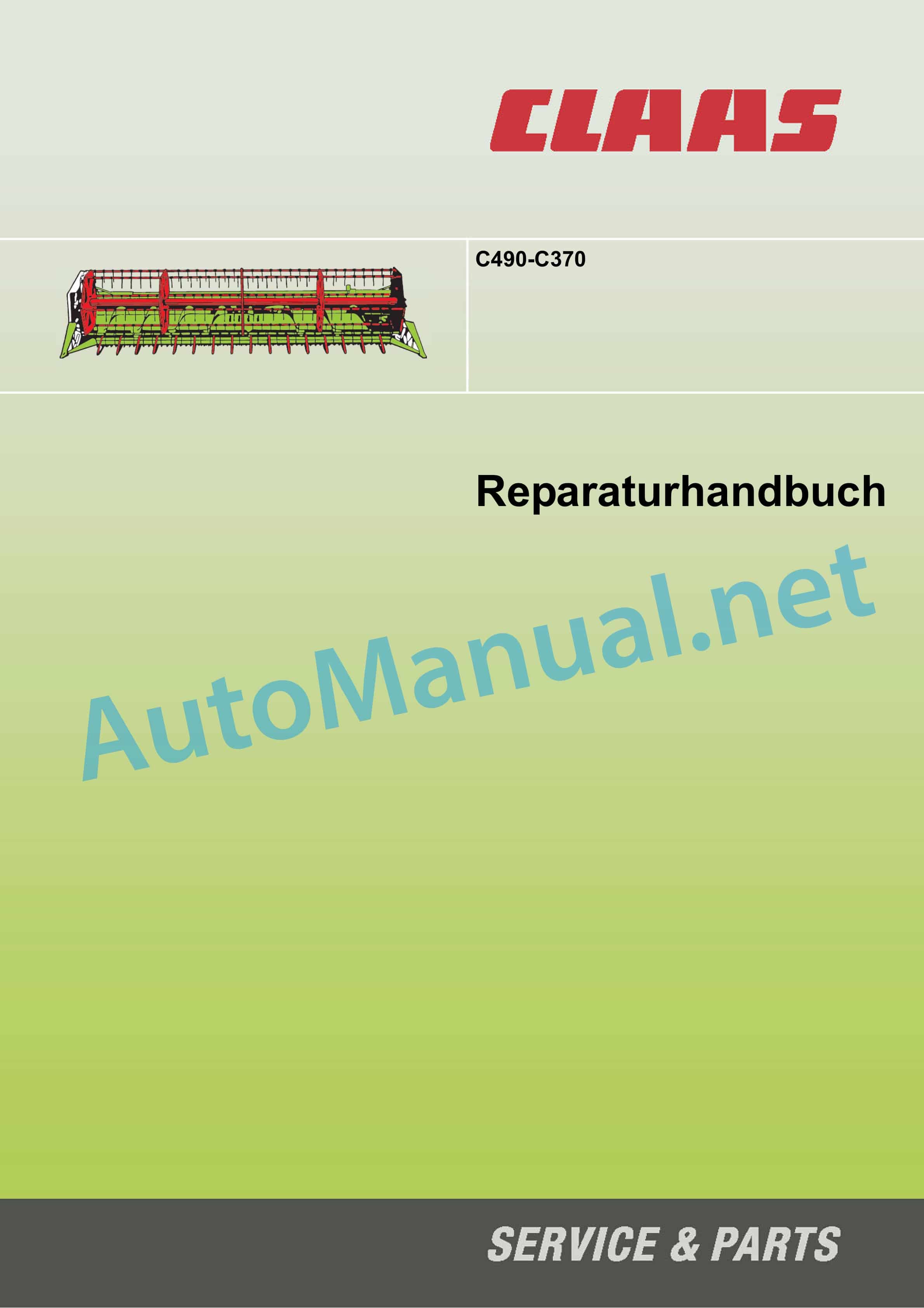 Claas C490-C300 LEXION TUCANO (527) Combine Repair Manual DE