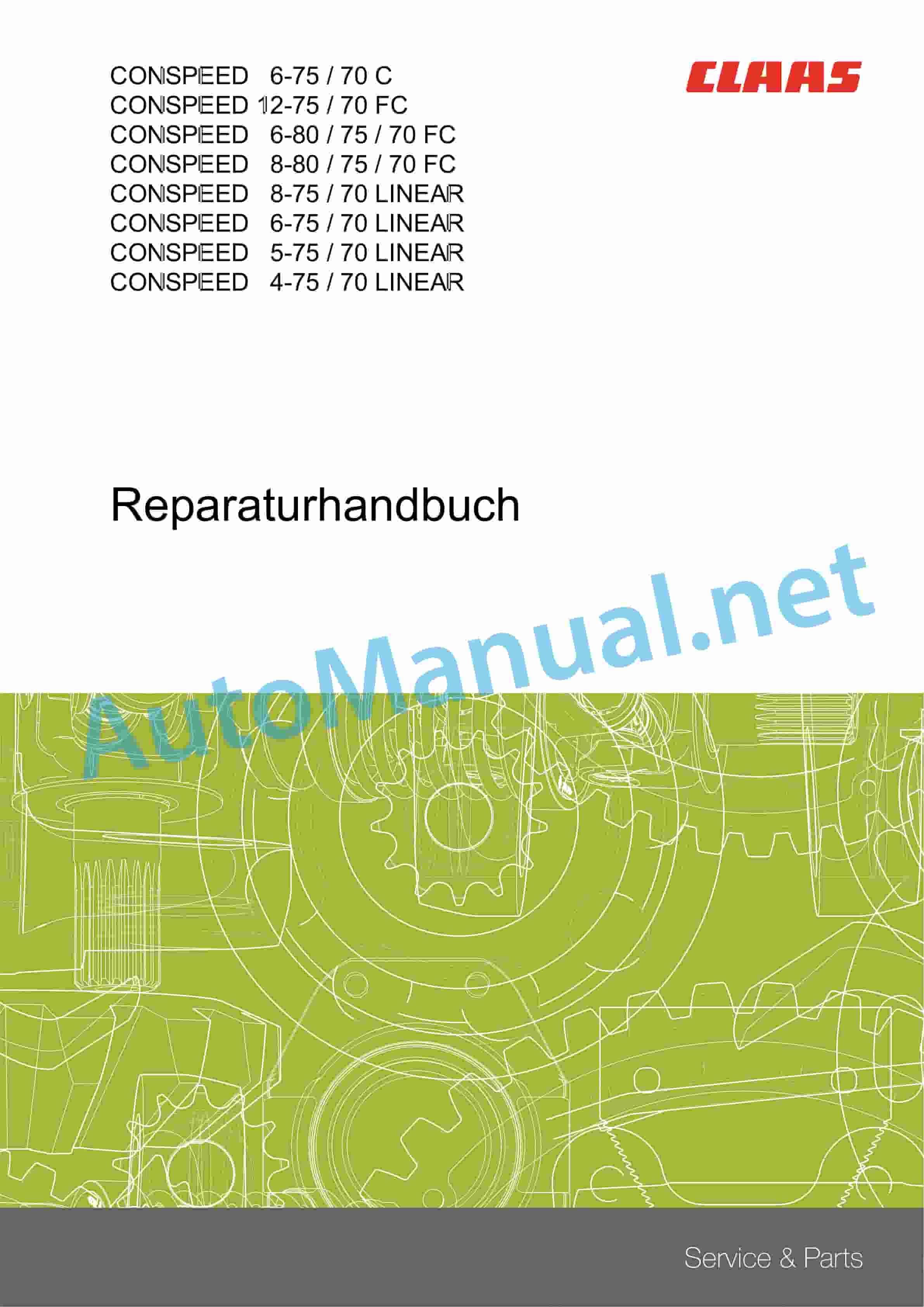 Claas CONSPEED 4 5-70 75 C LINEAR (H00) Combine Repair Manual DE 2 Claas CONSPEED 4 5-70 75 C LINEAR (H00) Combine Repair Manual DE - Image 2