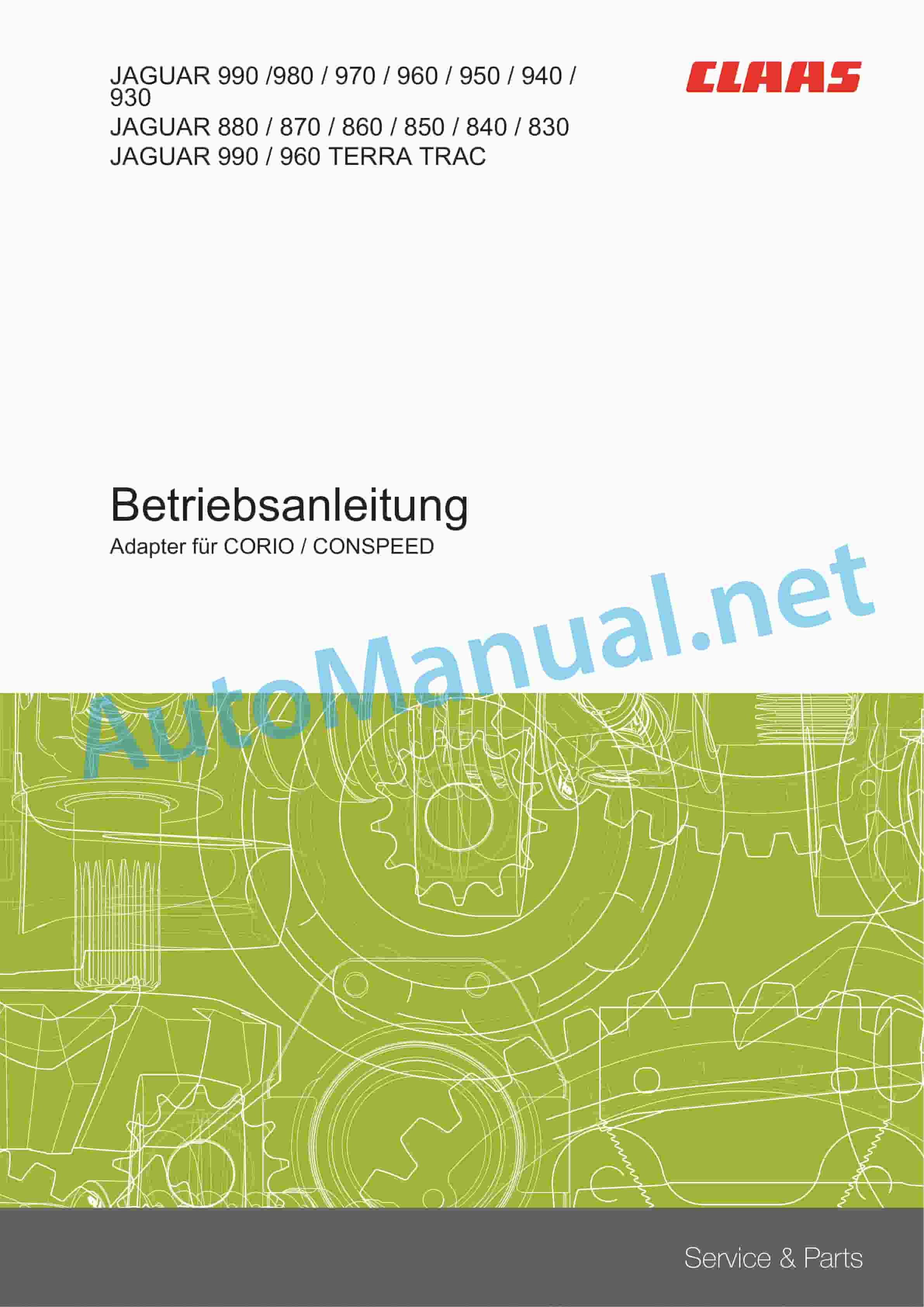 Claas CORIO 875-670 C (H07) Combine Operator Manual DE 2 Claas CORIO 875-670 C (H07) Combine Operator Manual DE - Image 2