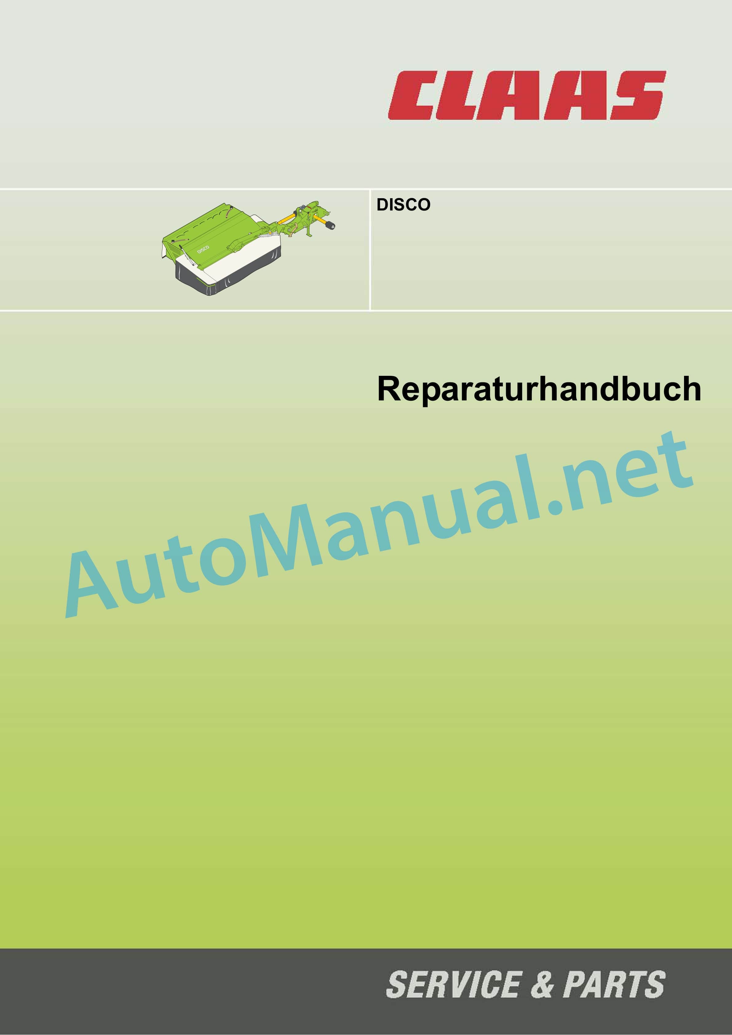 Claas COUGAR 1400 MAHTECHNIK (788) Mowers Repair Manual DE 1 Claas COUGAR 1400 MAHTECHNIK (788) Mowers Repair Manual DE