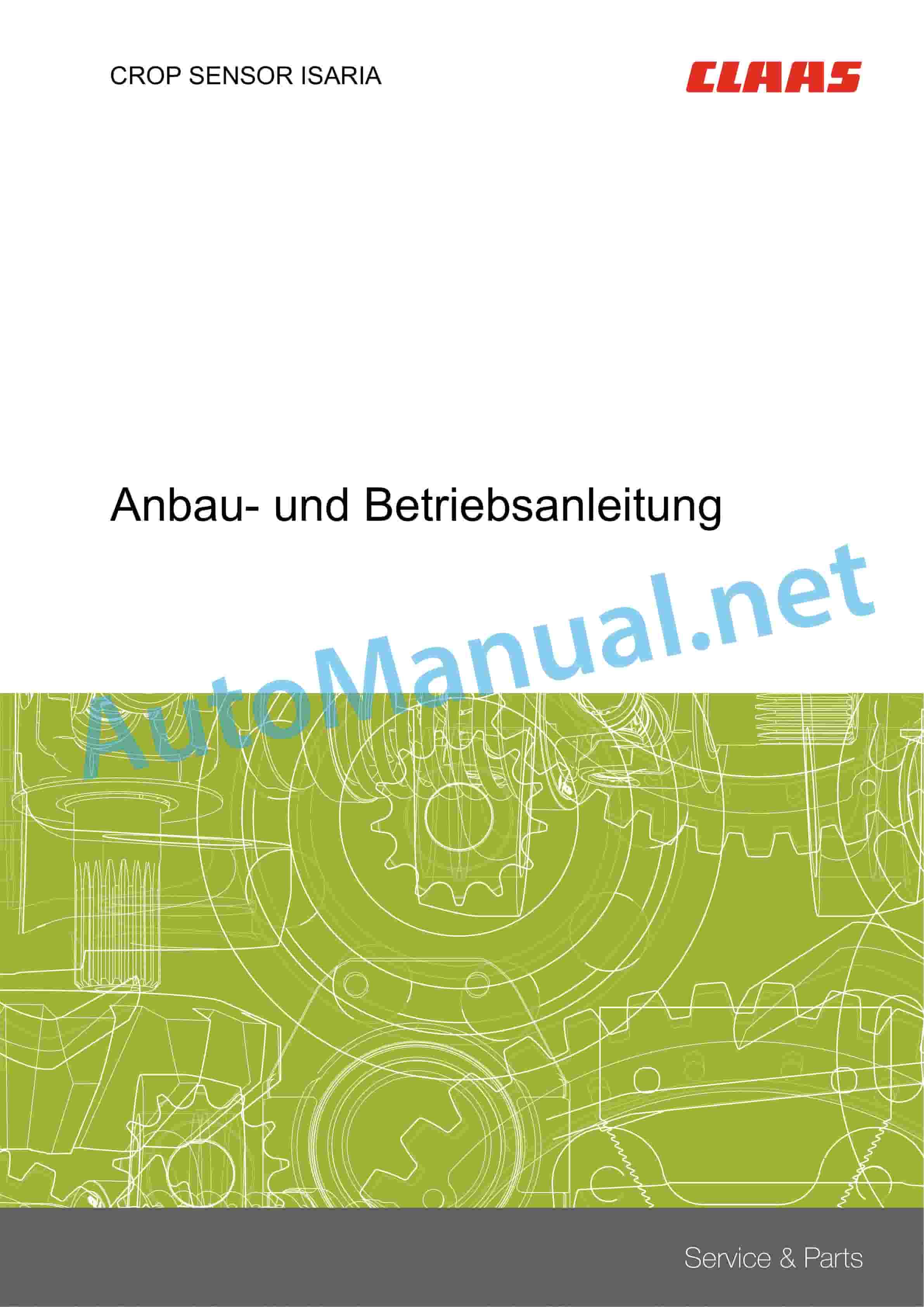 Claas CROP SENSOR ISARIA (B61) Digital solutions Operator Manual DE 9 Claas CROP SENSOR ISARIA (B61) Digital solutions Operator Manual DE - Image 9