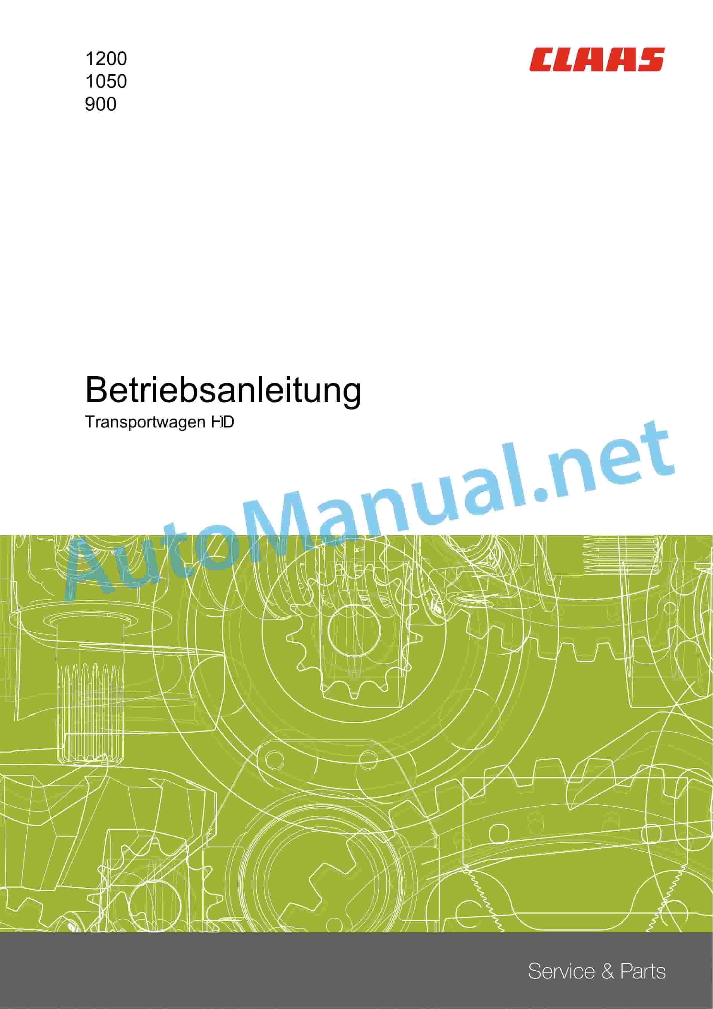 Claas CUTTERBAR TRAILER (719) Combine Operator Manual DE 4 Claas CUTTERBAR TRAILER (719) Combine Operator Manual DE - Image 4