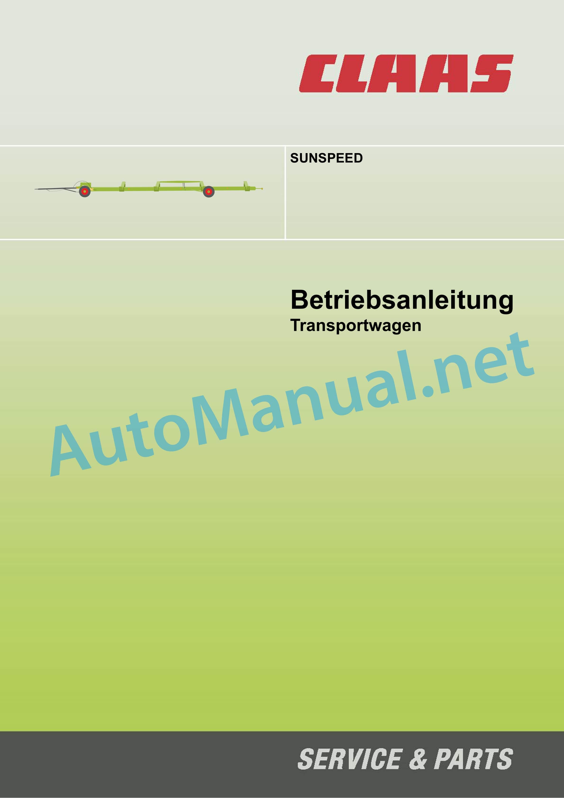Claas CUTTERBAR TRAILER (719) Combine Operator Manual DE 5 Claas CUTTERBAR TRAILER (719) Combine Operator Manual DE - Image 5