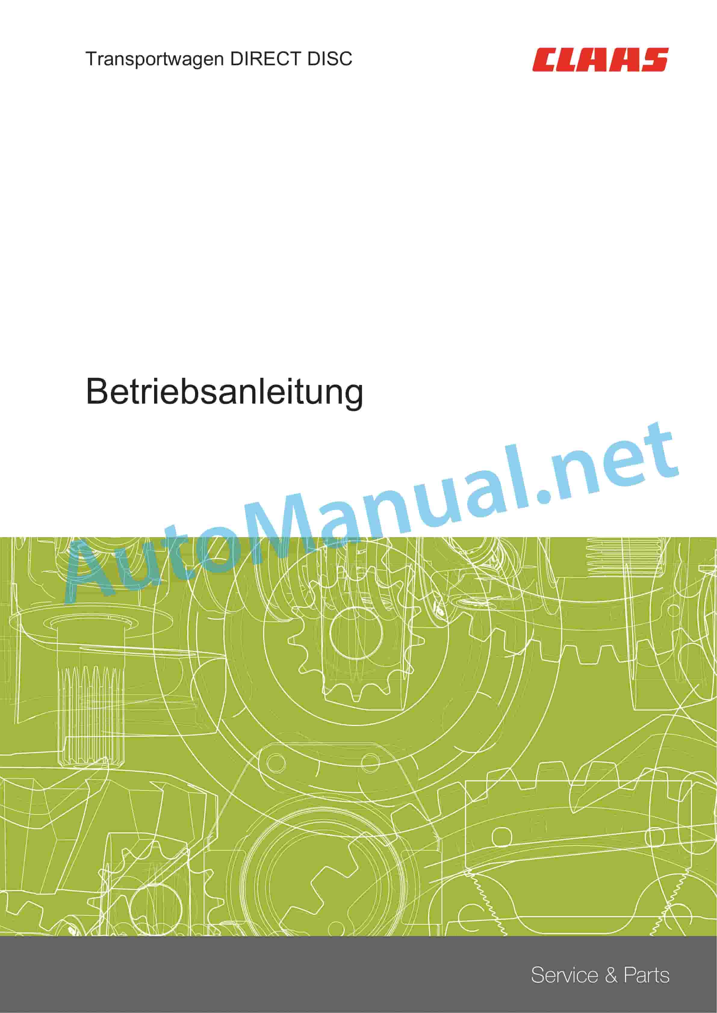 Claas DIRECT DISC 600 500 (I80) Forage Harvesters Operator Manual DE 4 Claas DIRECT DISC 600 500 (I80) Forage Harvesters Operator Manual DE - Image 4