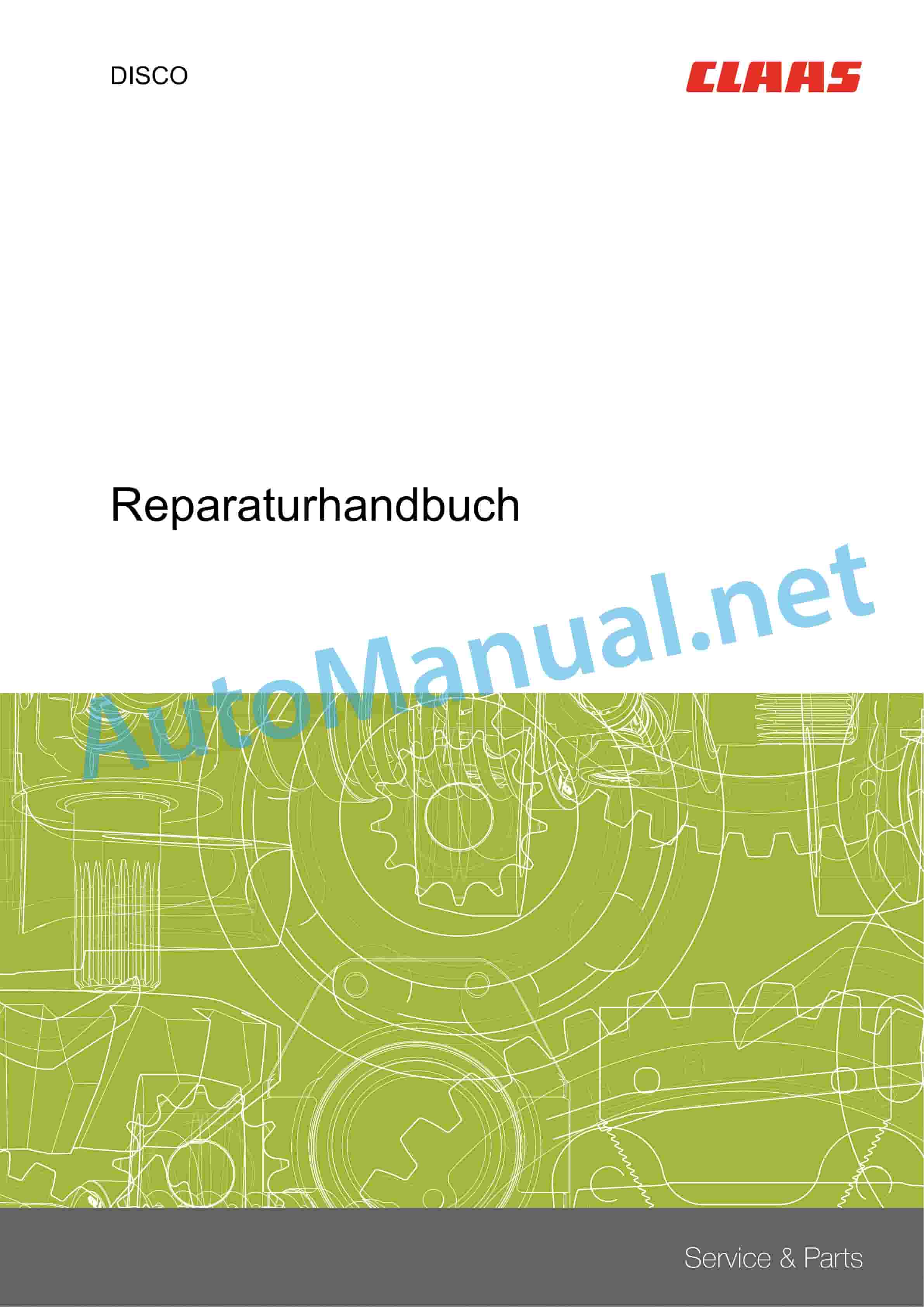 Claas DISCO 3600 (F82) Mowers Repair Manual DE 1 Claas DISCO 3600 (F82) Mowers Repair Manual DE