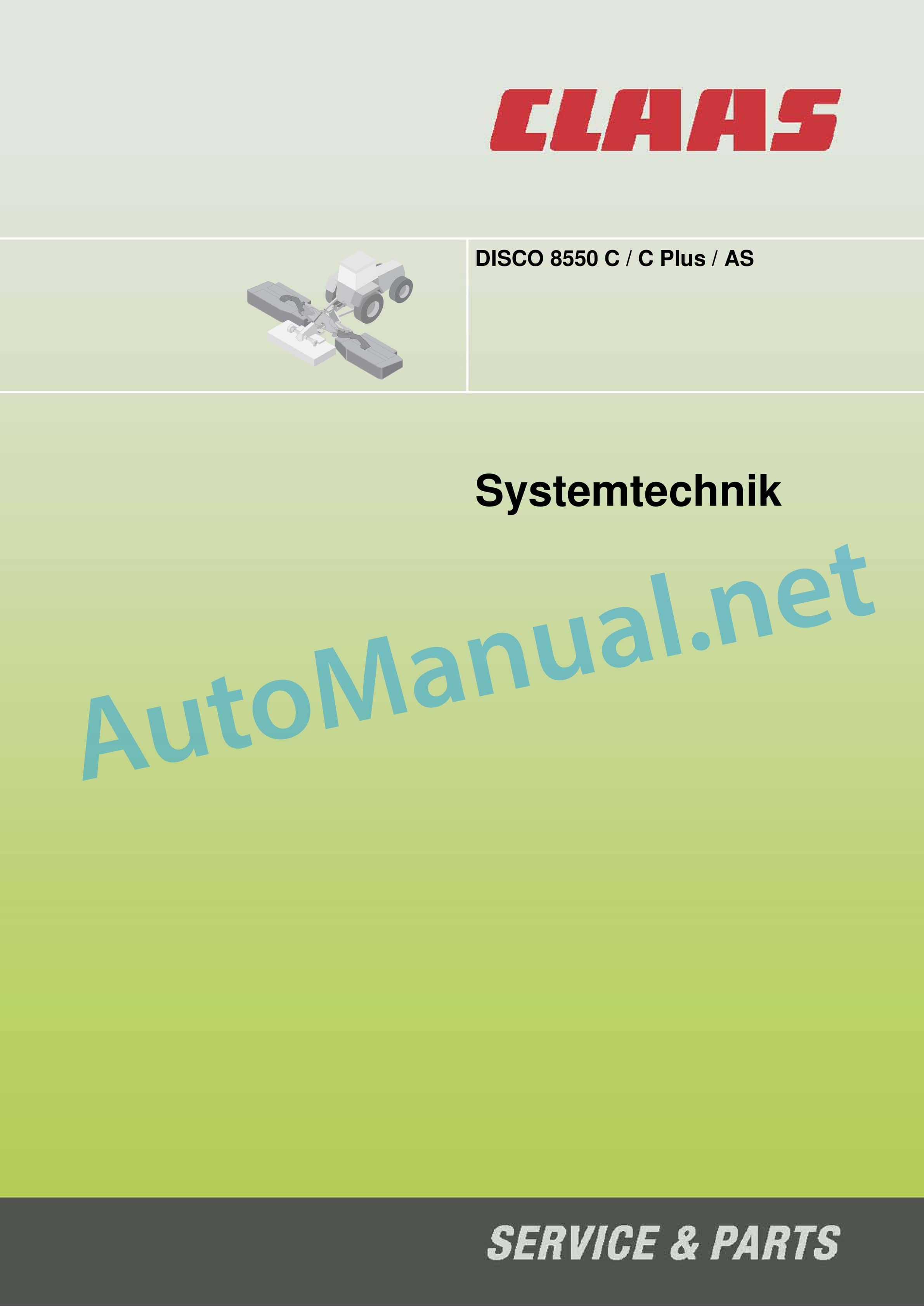 Claas DISCO 8550 (652) Mowers Technical System DE 2 Claas DISCO 8550 (652) Mowers Technical System DE - Image 2