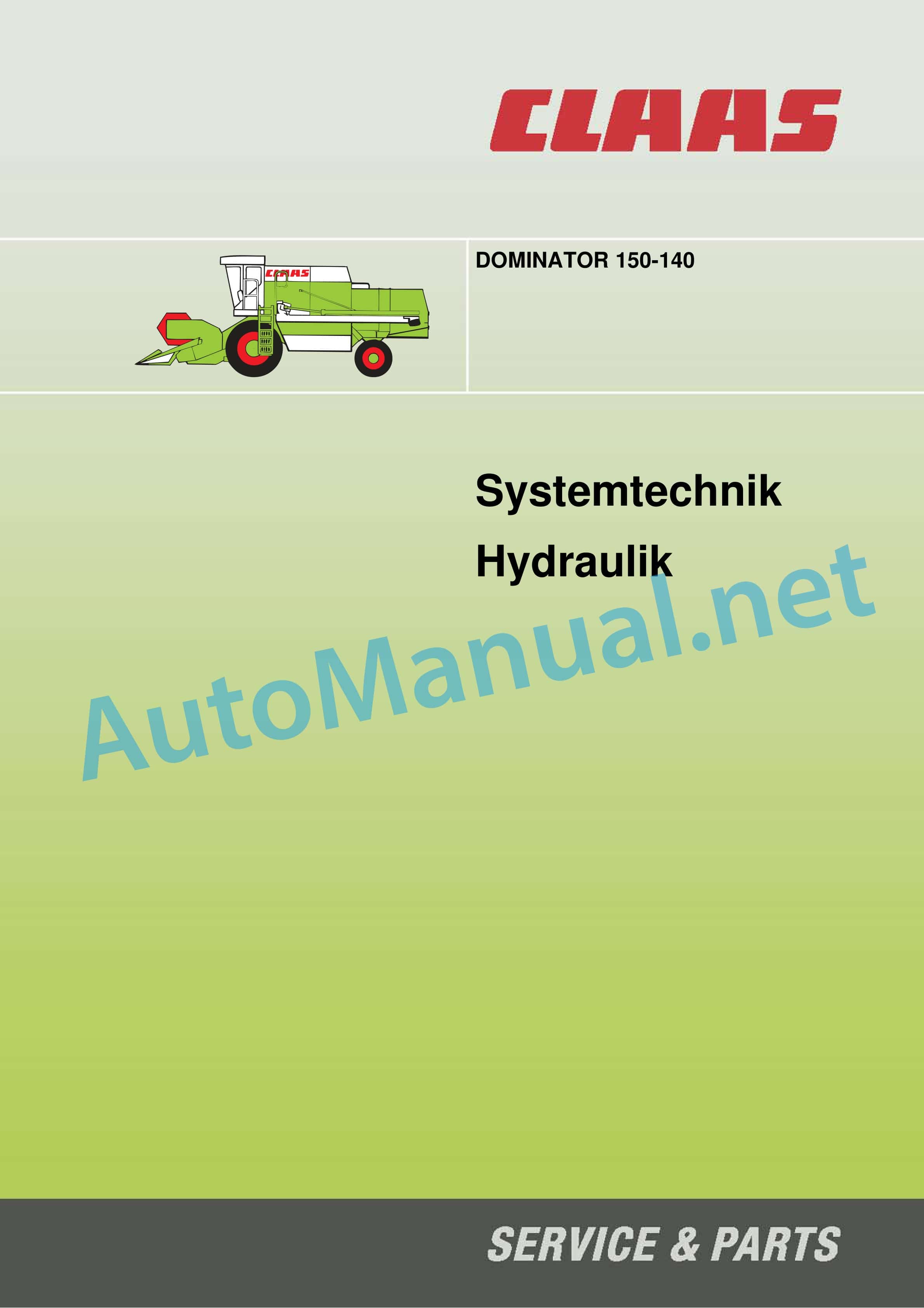 Claas DOMINATOR 150 140 (200) Combine Technical System DE 1 Claas DOMINATOR 150 140 (200) Combine Technical System DE