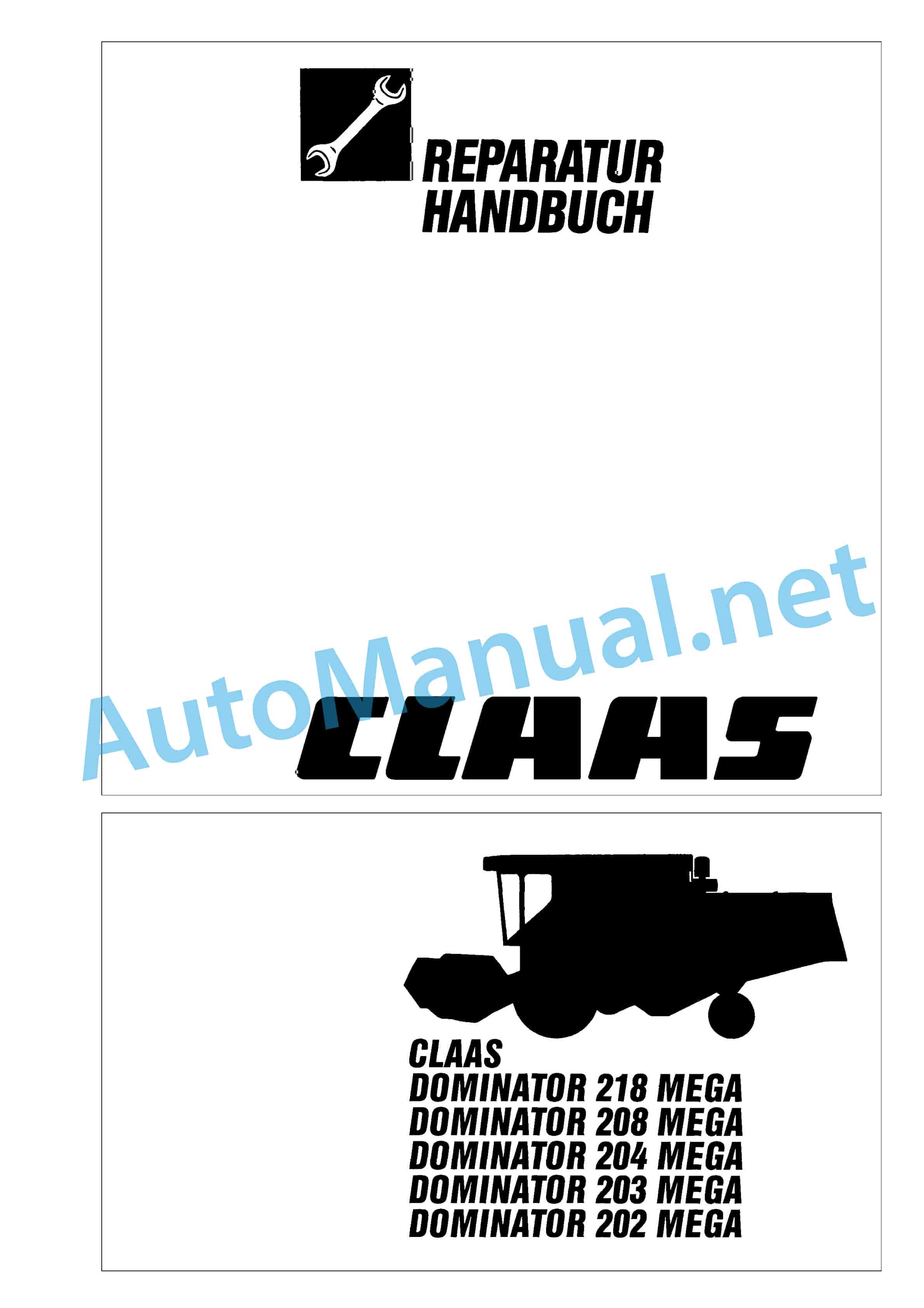 Claas DOMINATOR 58 S 48 S (154) Combine Repair Manual DE 2 Claas DOMINATOR 58 S 48 S (154) Combine Repair Manual DE - Image 2