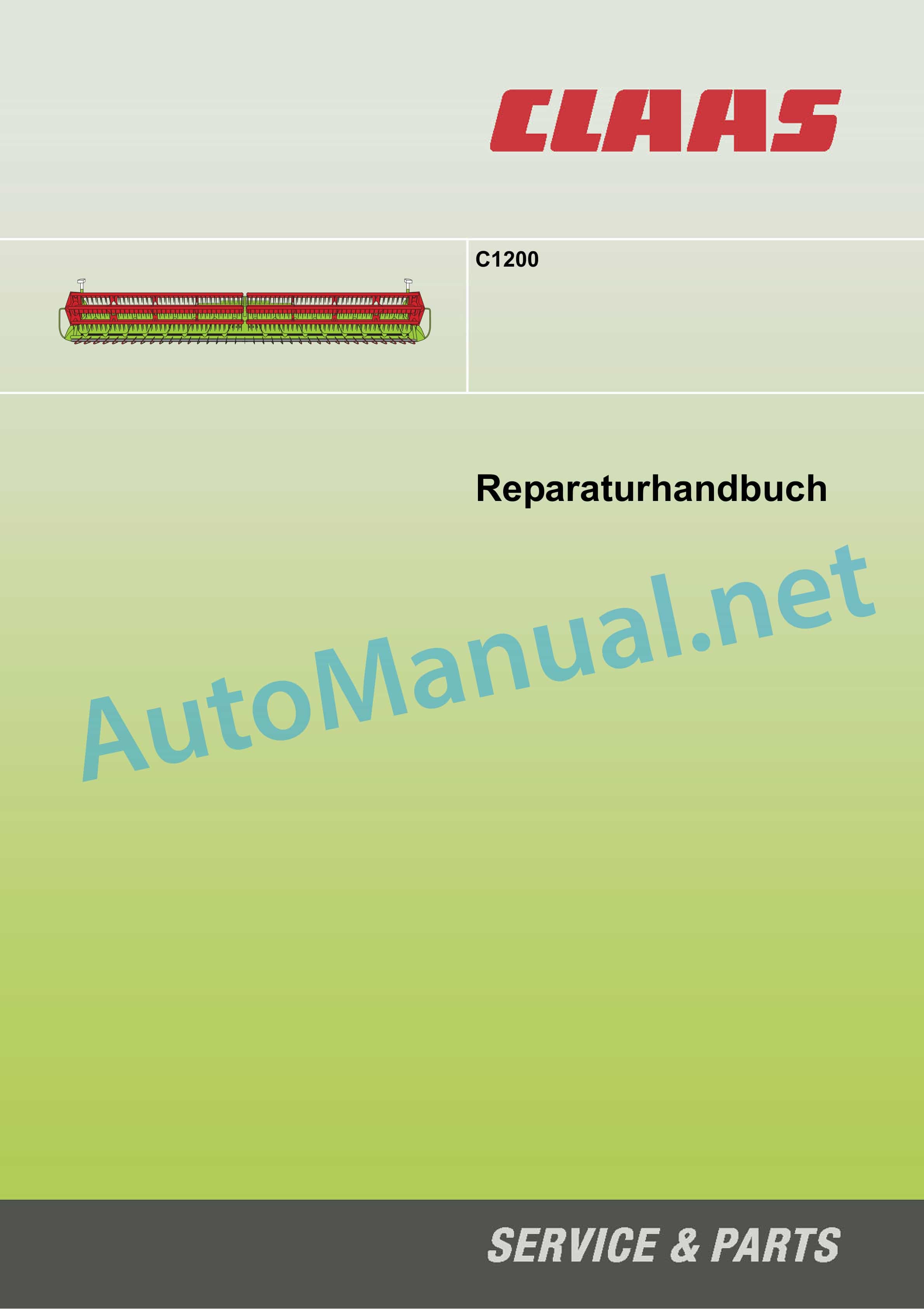Claas F1200 C1200 SOJA GETREIDE LE Combine Repair Manual DE