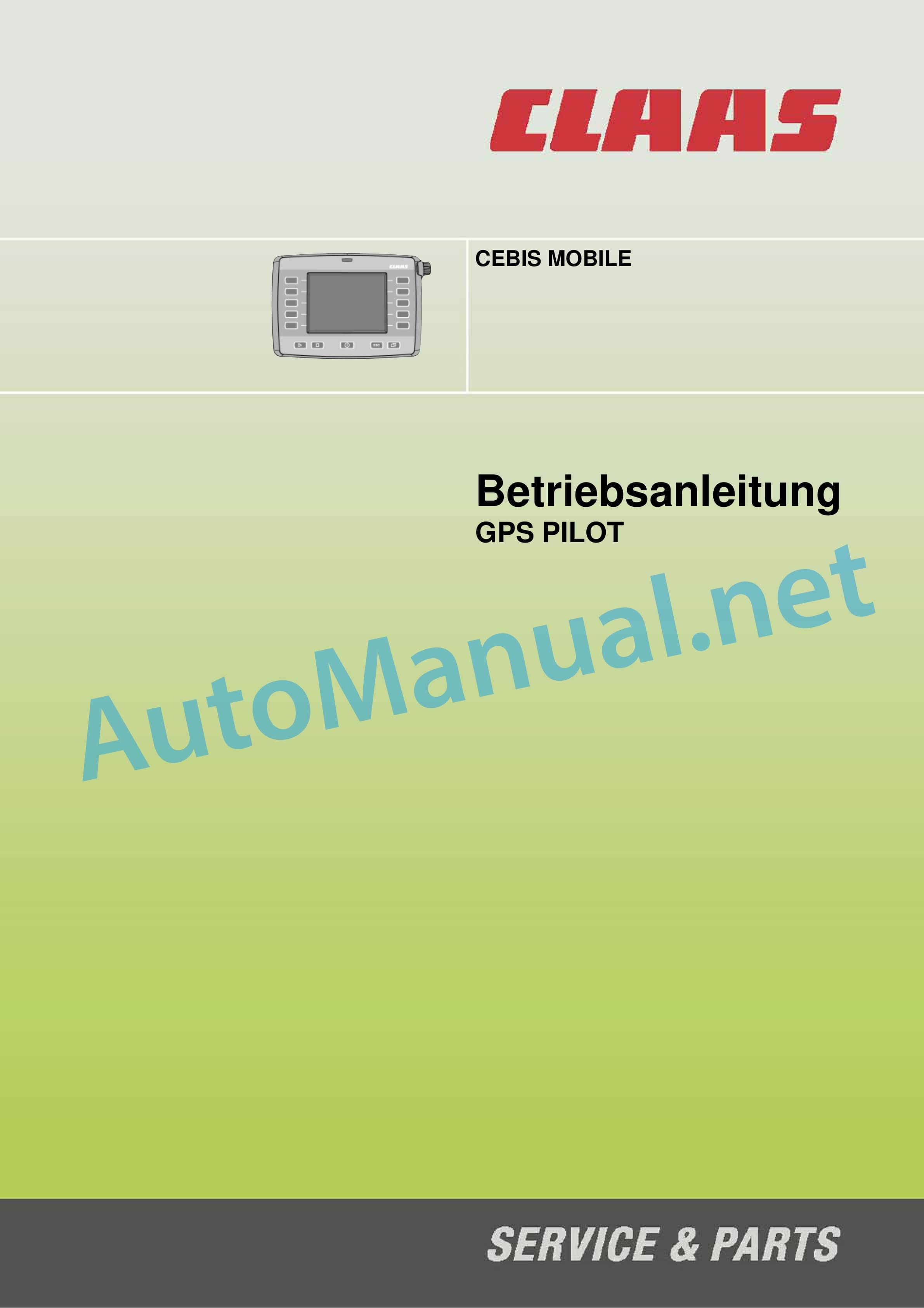 Claas GPS PILOT CEBIS MOBILE (B83) Digital solutions Operator Manual DE 4 Claas GPS PILOT CEBIS MOBILE (B83) Digital solutions Operator Manual DE - Image 4