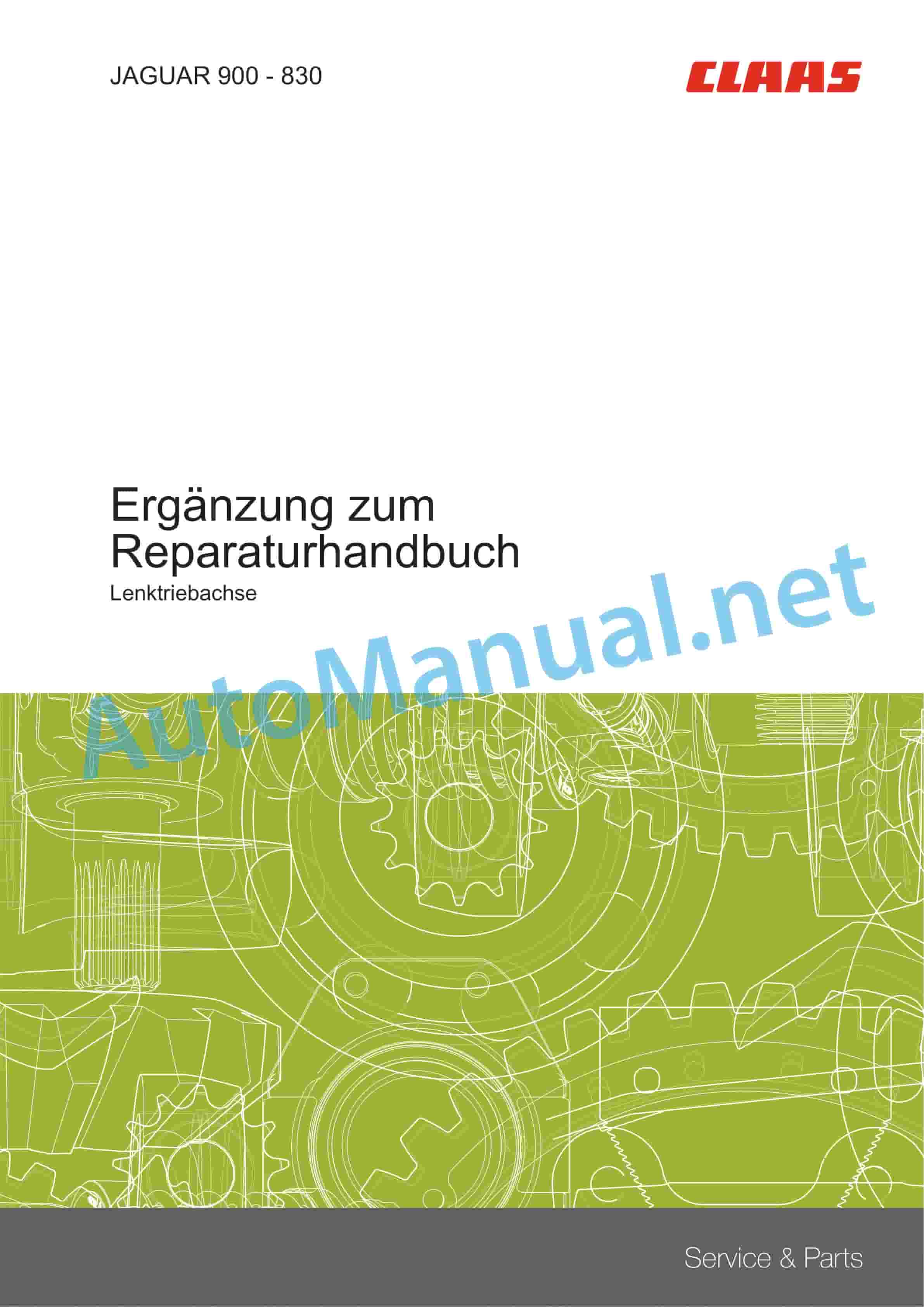 Claas JAGUAR 900-830 (492) Forage Harvesters Repair Manual DE 4 Claas JAGUAR 900-830 (492) Forage Harvesters Repair Manual DE - Image 4