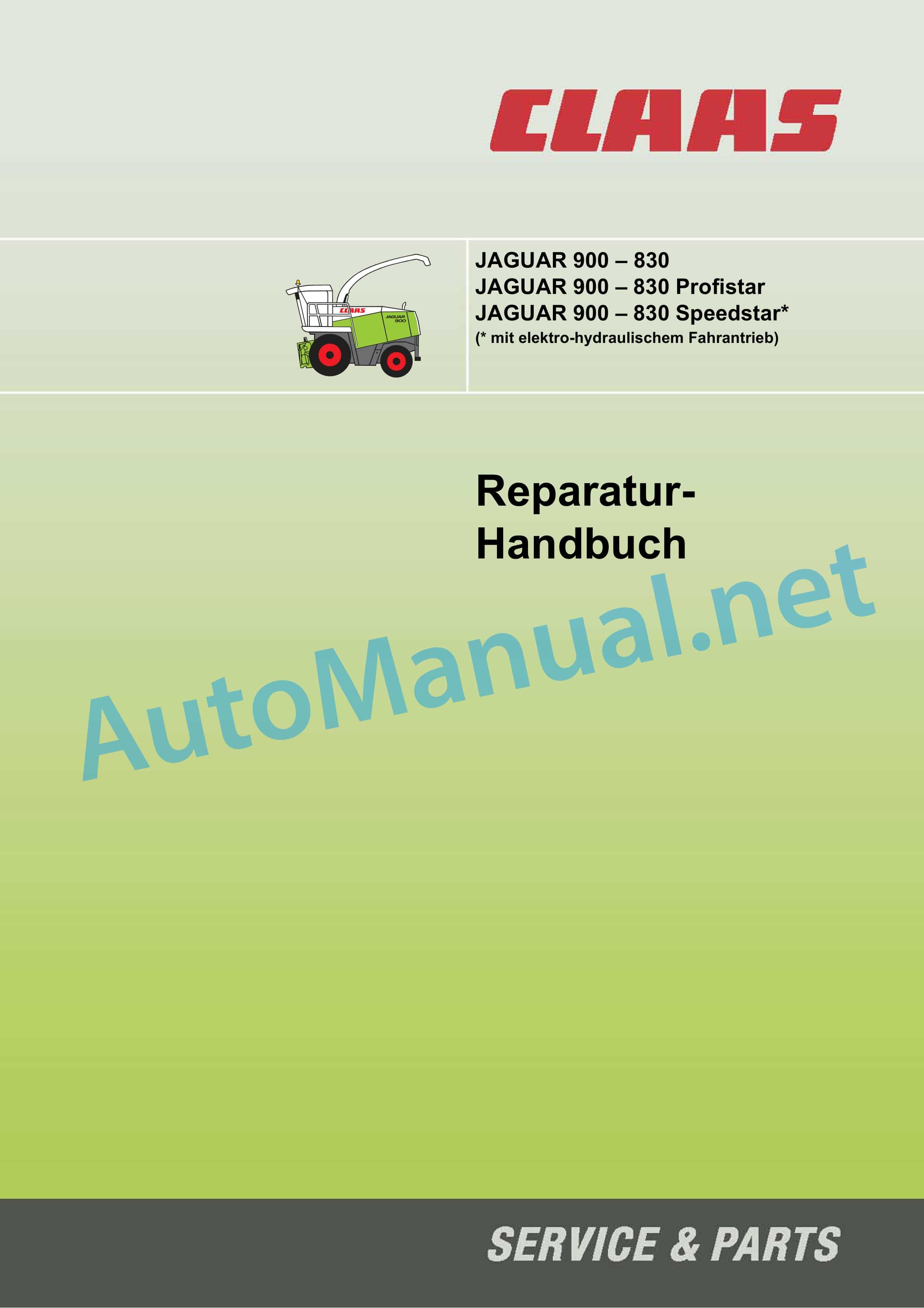 Claas JAGUAR 900-830 (492) Forage Harvesters Repair Manual DE 5 Claas JAGUAR 900-830 (492) Forage Harvesters Repair Manual DE - Image 5