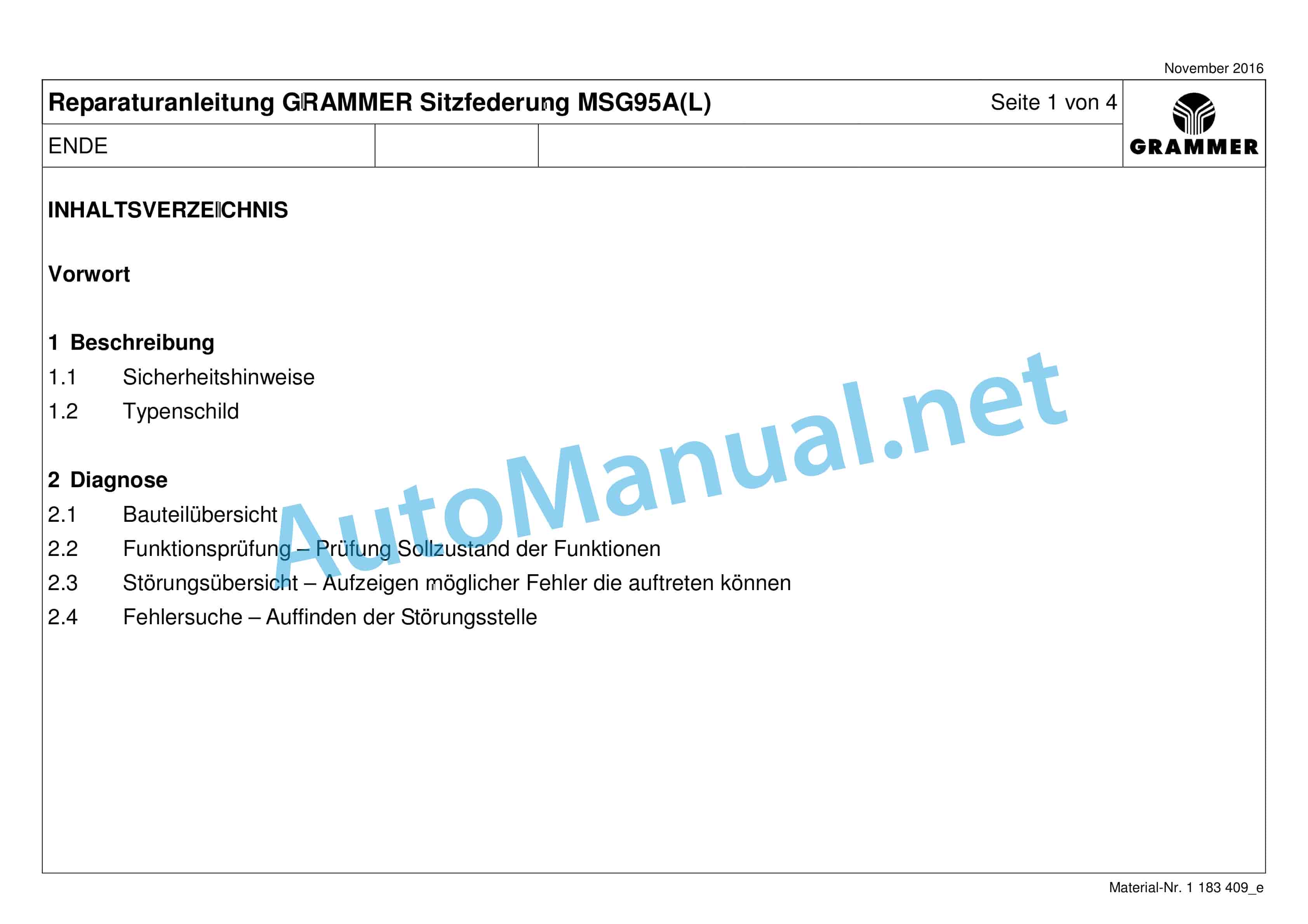 Claas JAGUAR 900-830 (492) Forage Harvesters Repair Manual DE 9 Claas JAGUAR 900-830 (492) Forage Harvesters Repair Manual DE - Image 9